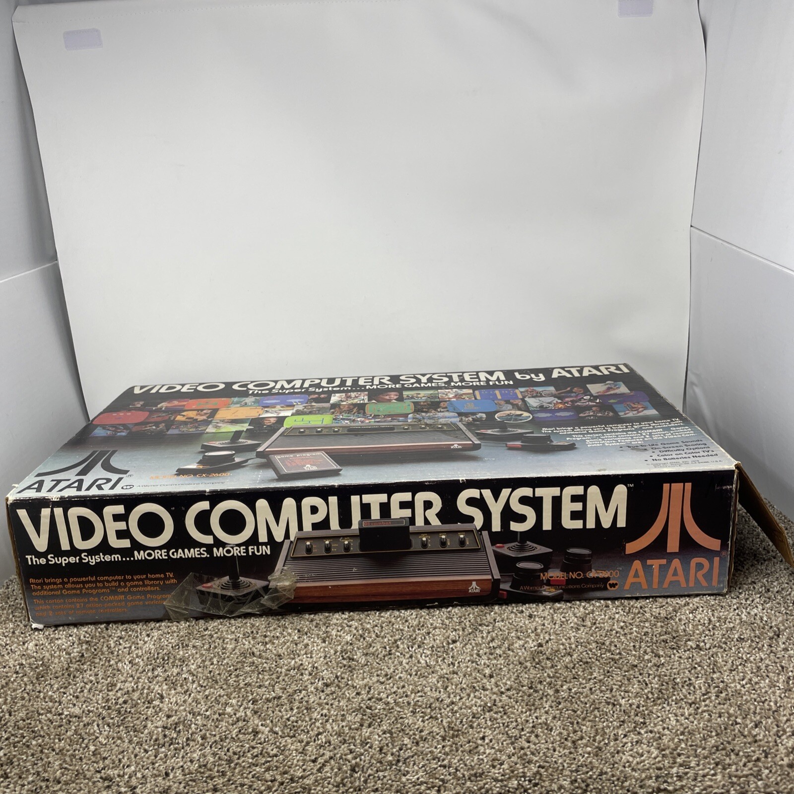 Atari 2600 Console Original 6 switch Console In Box Joystick game WORKING lot