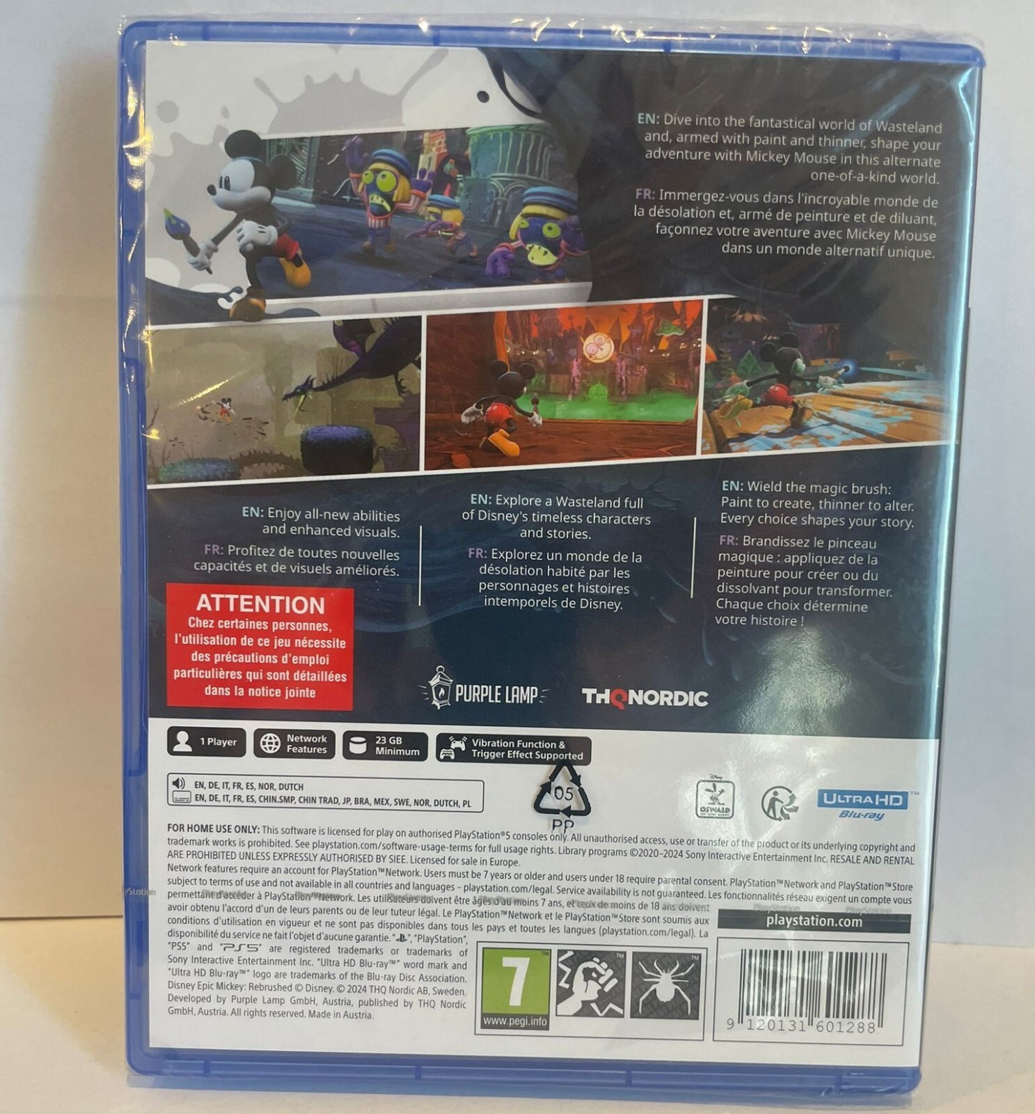 Disney Epic Mickey: Rebrushed PS5 New Sealed Game Special [EU 2024 Platform]