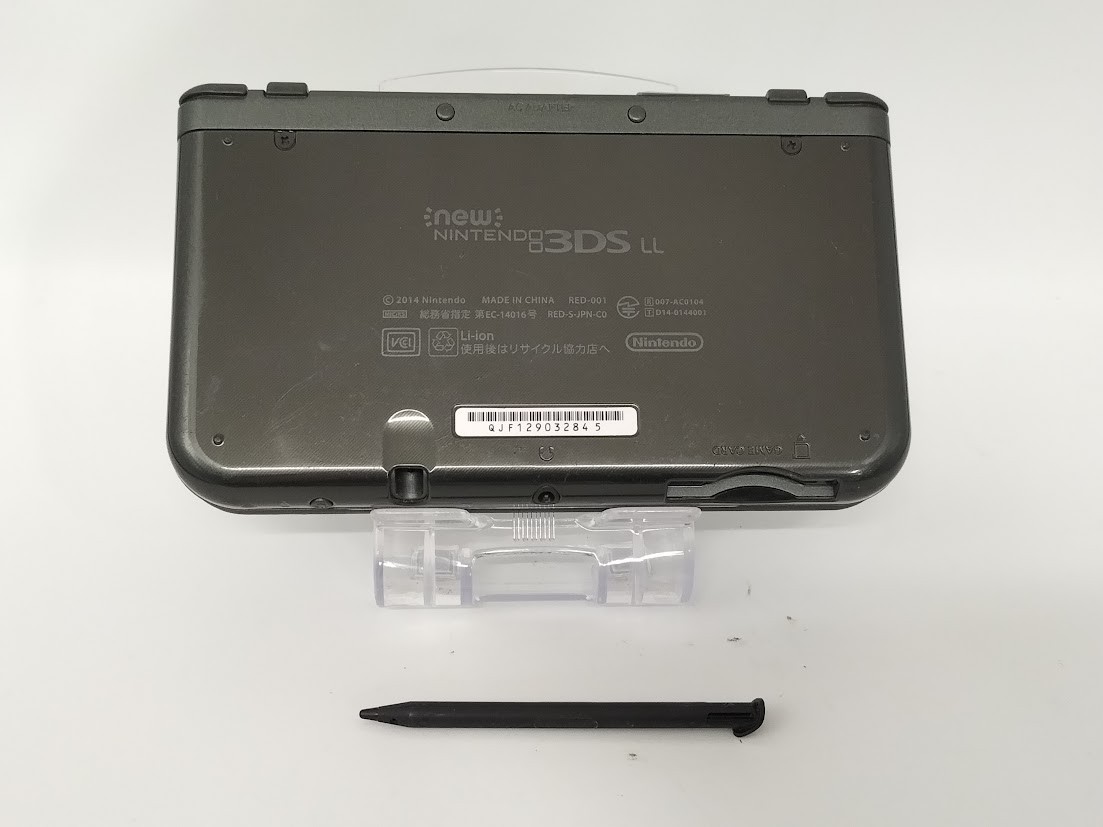 B7151 Nintendo new 3DS LL XL console Metallic Black Japan w/pen fx