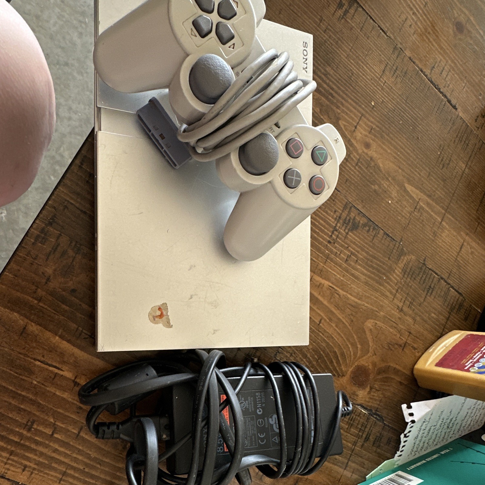 Sony PlayStation 2 Slim Silver Console SCPH-77001 w/ DualShock 2 & Power