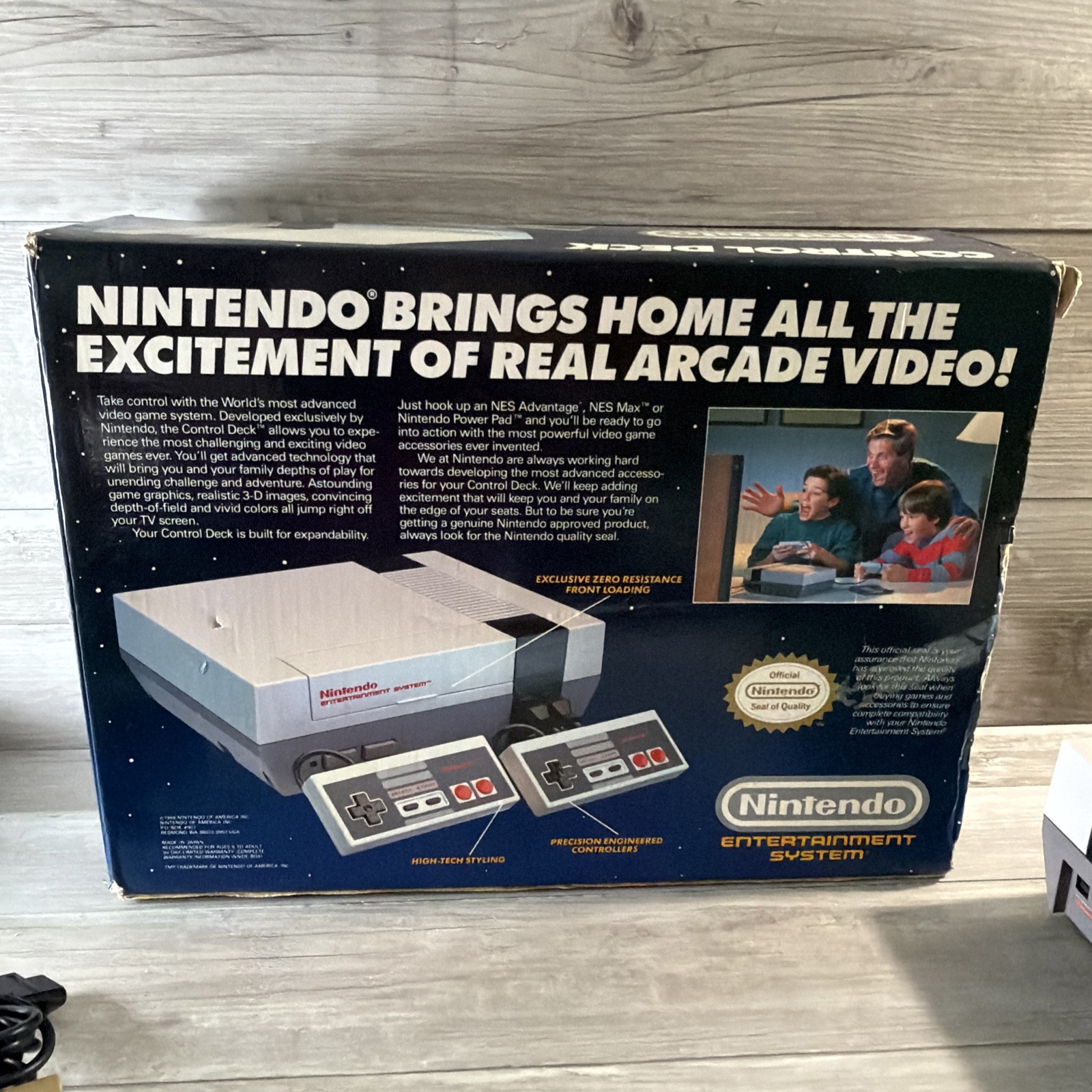 Nintendo NES Control Deck Mario Trilogy 1 2 3 Bundle In Original Box 2 Controls