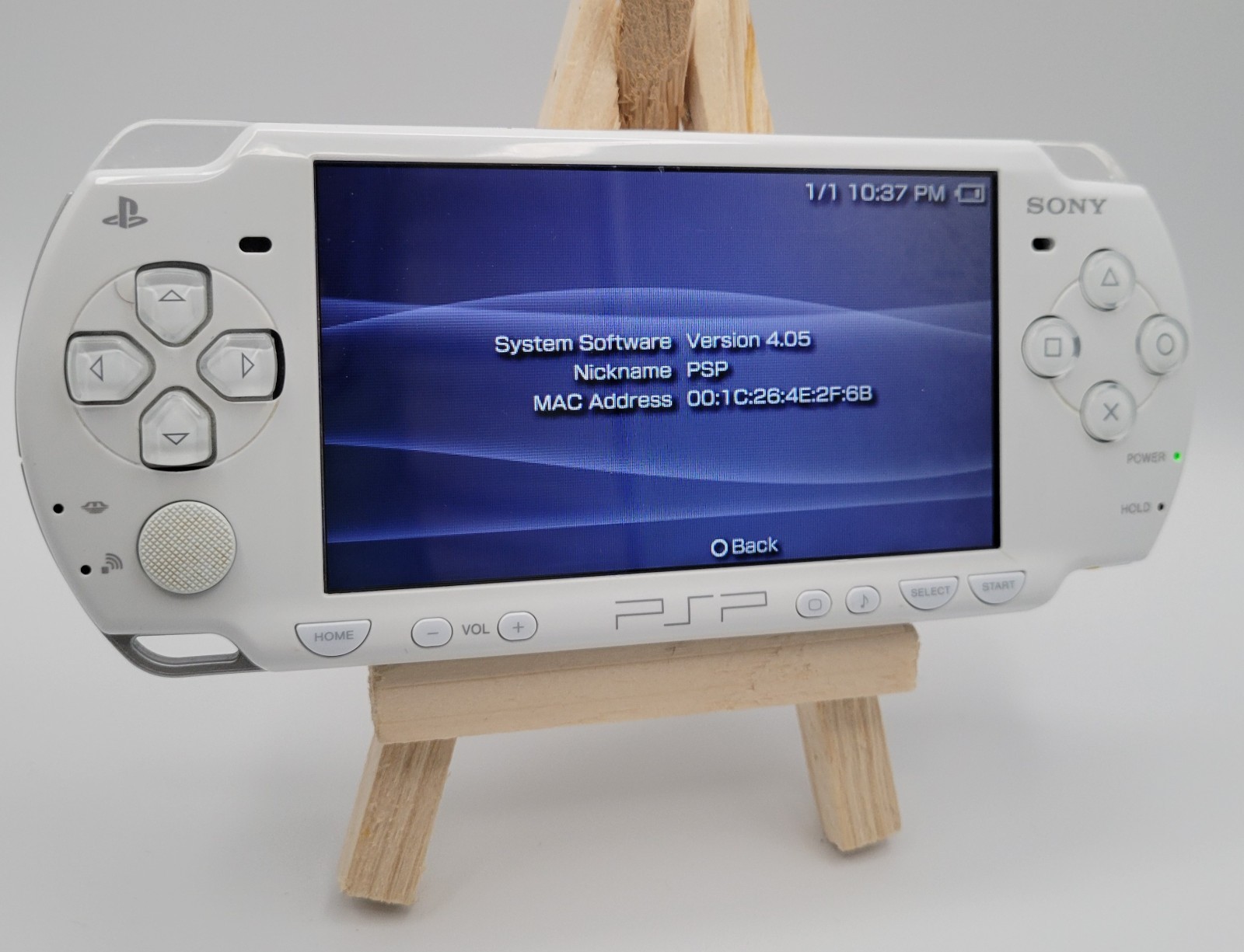 Sony PSP-2001 White Darth Vader Special Edition Tested Works Disc Tray Off Track
