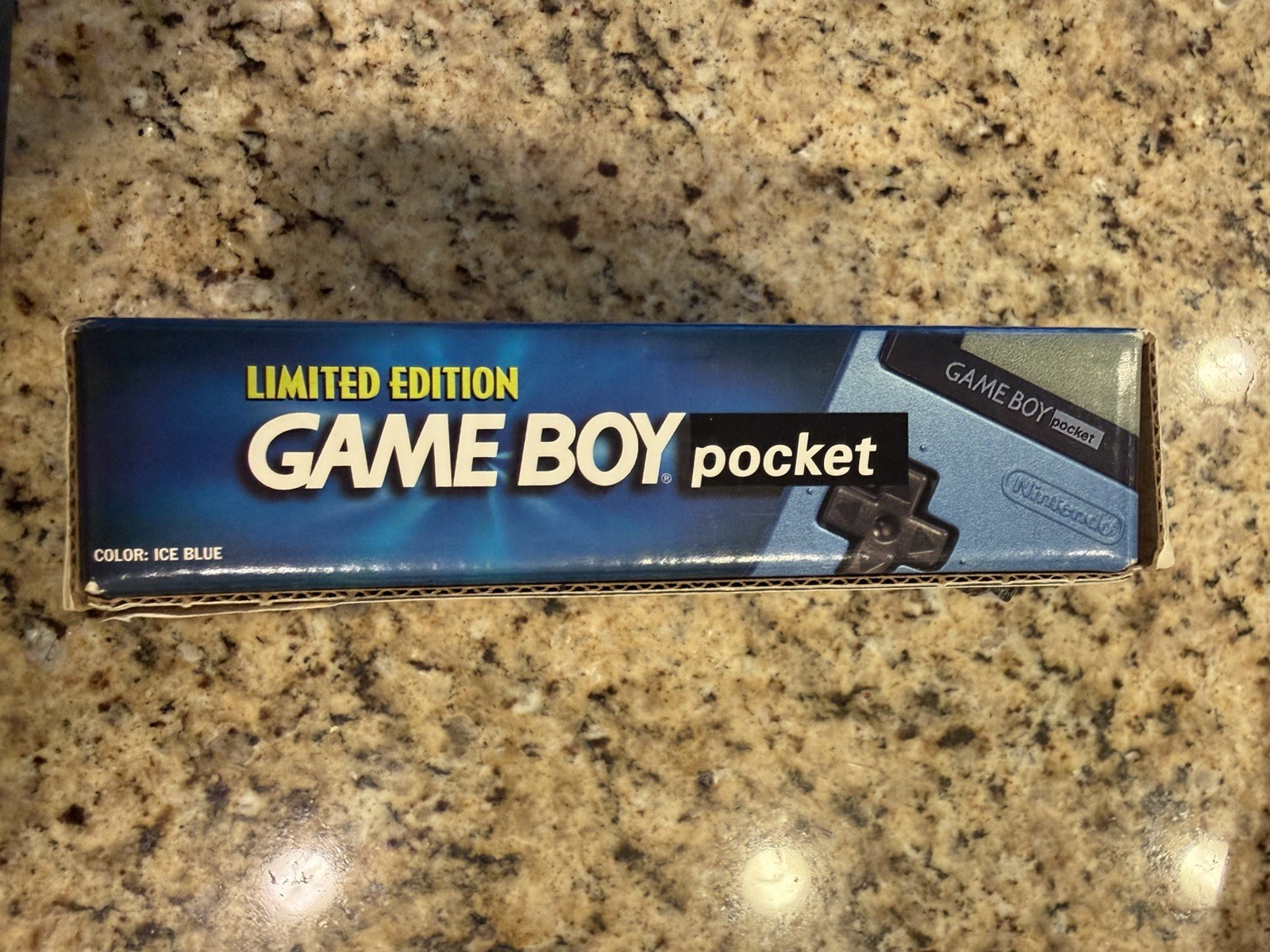 Nintendo Game Boy Pocket Ice Blue Limited Edition w/Box Tested Working