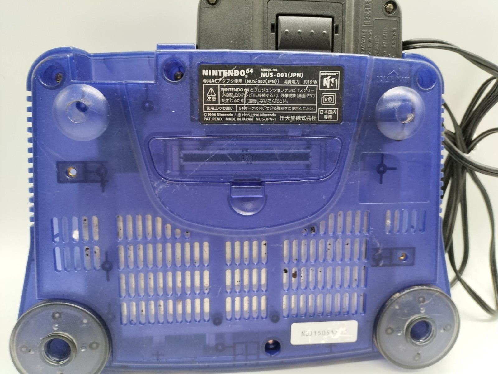 Nintendo 64 N64 Midnight Blue Console W/Expansion Pack & Controller NTSC-U/C