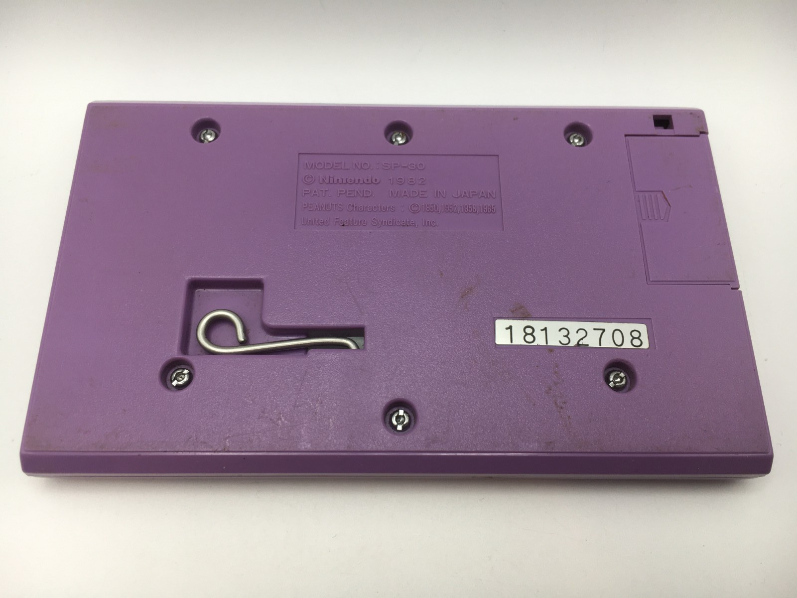 1982 Nintendo Game & Watch – Snoopy Tennis Handheld (Tested/Works)