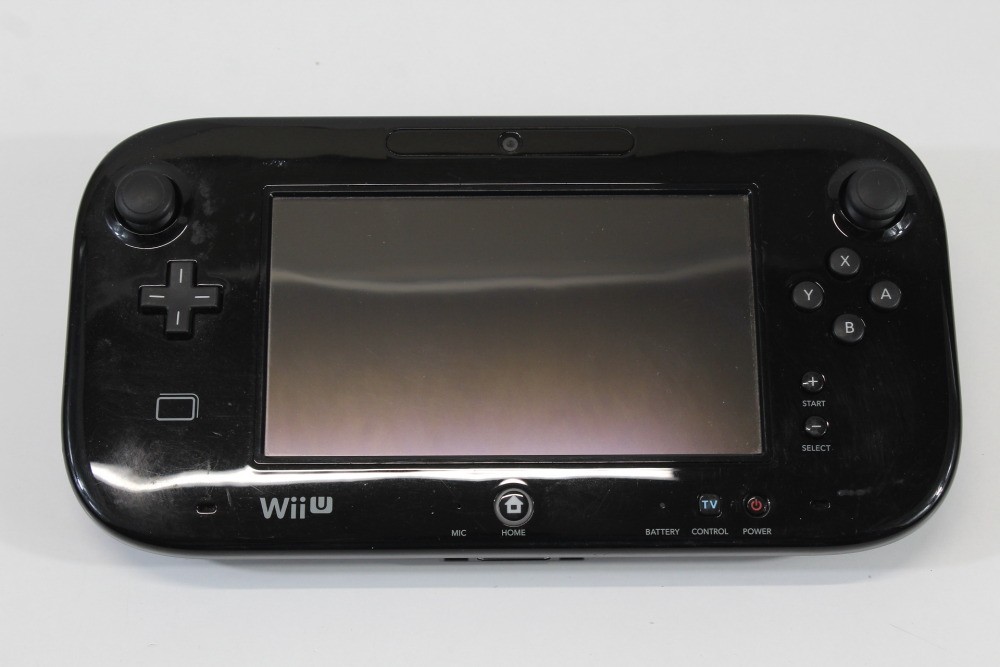 Nintendo Wii U Black Console 32GB AC Gamepad Stand & Charger NTSC-J Japan TESTED