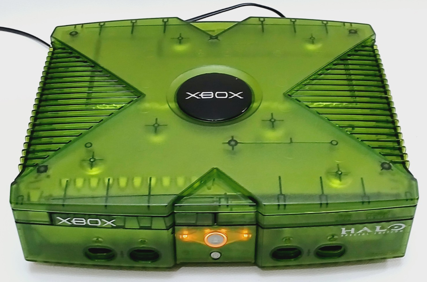 Microsoft Original Xbox Halo Special Edition Console Green – For Parts