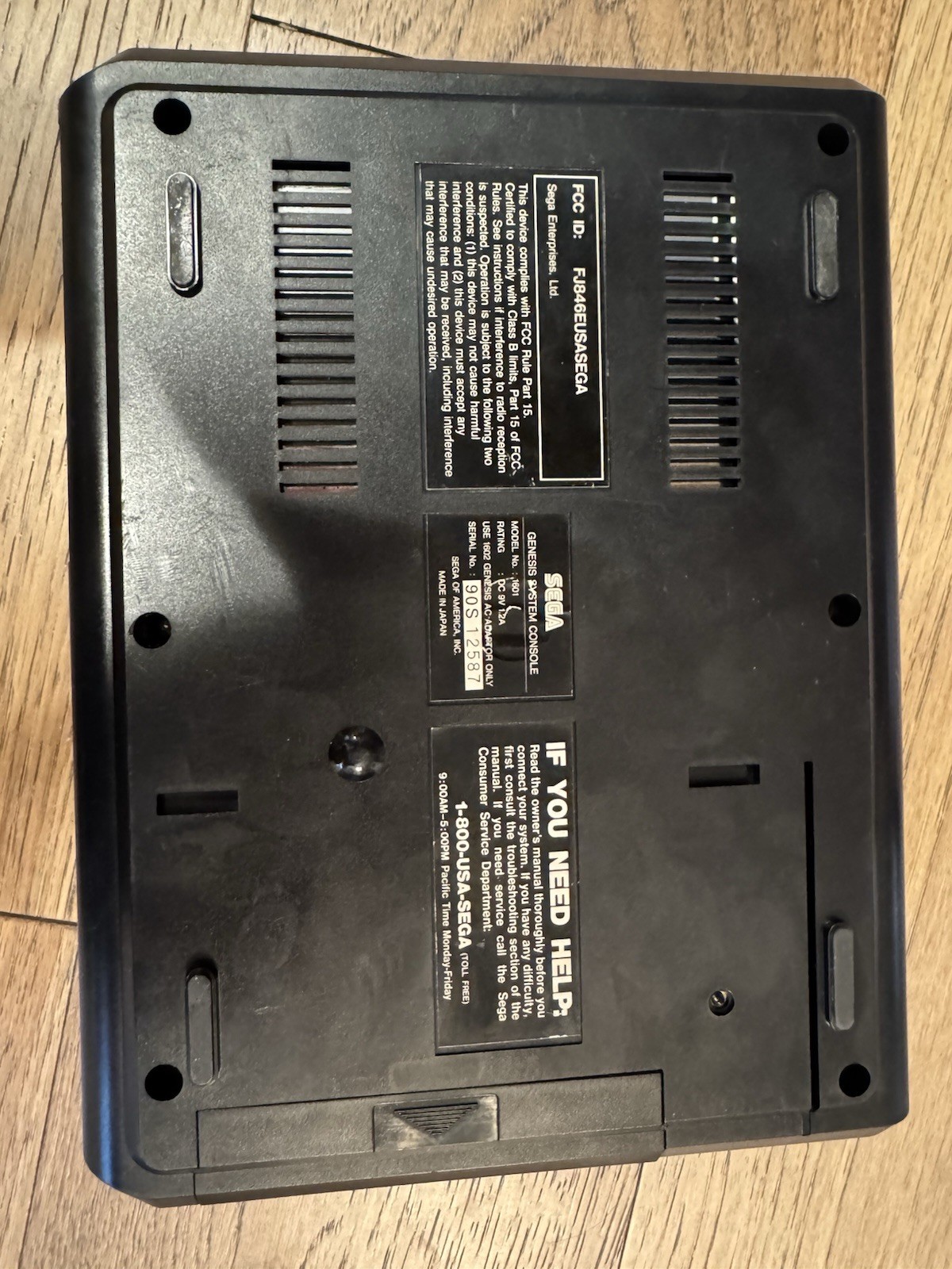 SEGA GENEIS Model 1 VA3! with 3bp V2+ BEST AUDIO AND CLEAN VIDEO RECAPPED RARE!