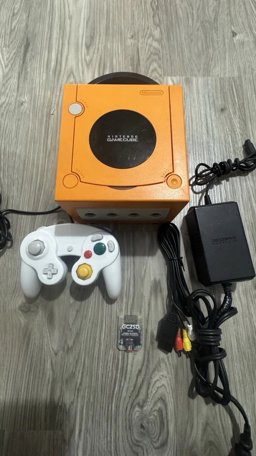 Nintendo GameCube System Spice Orange DOL-101 Disk Drive DOES NOT WORK
