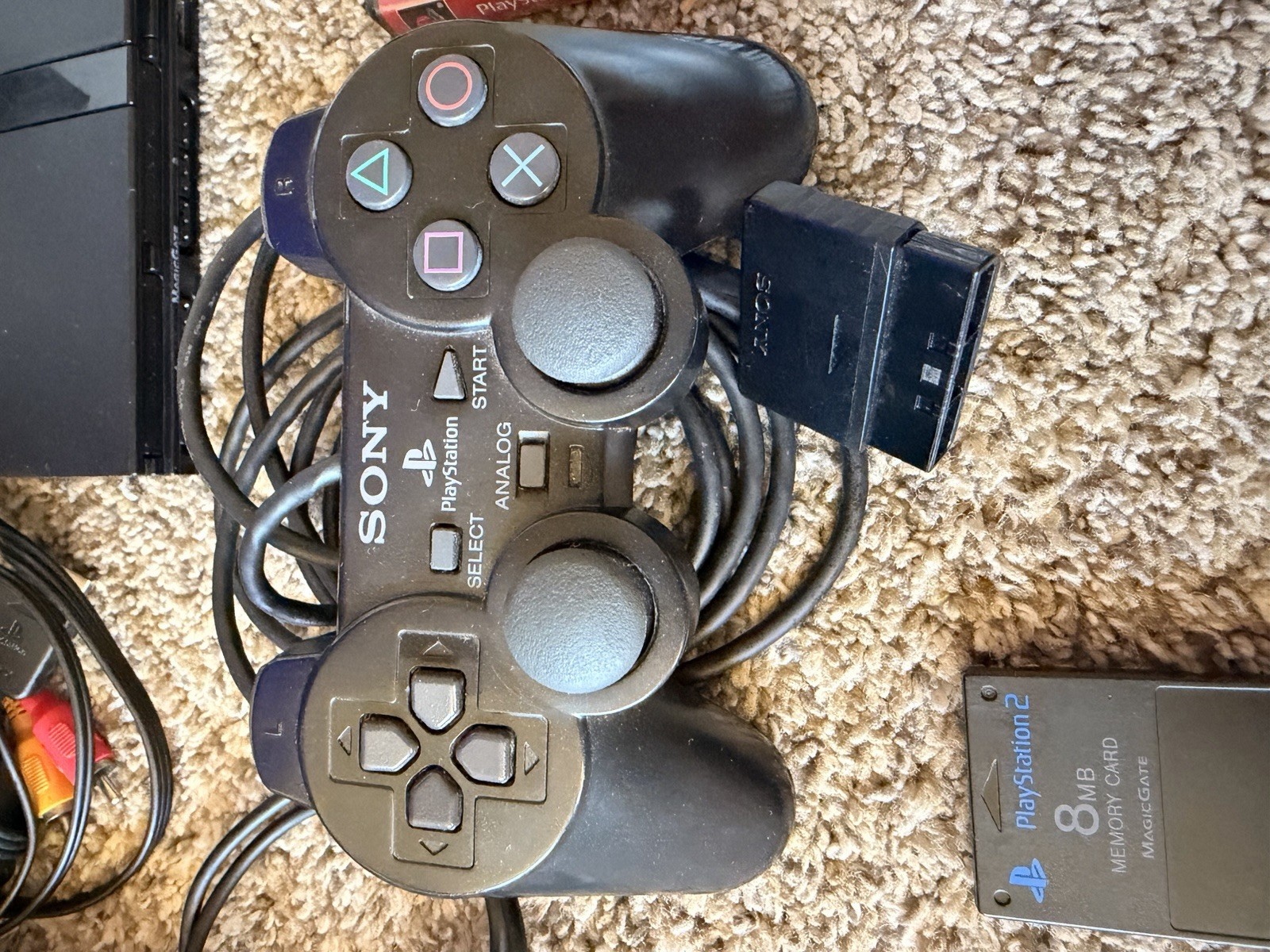Sony PlayStation 2 Slim Launch Edition Charcoal Black Console (SCPH-77001CB) CIB