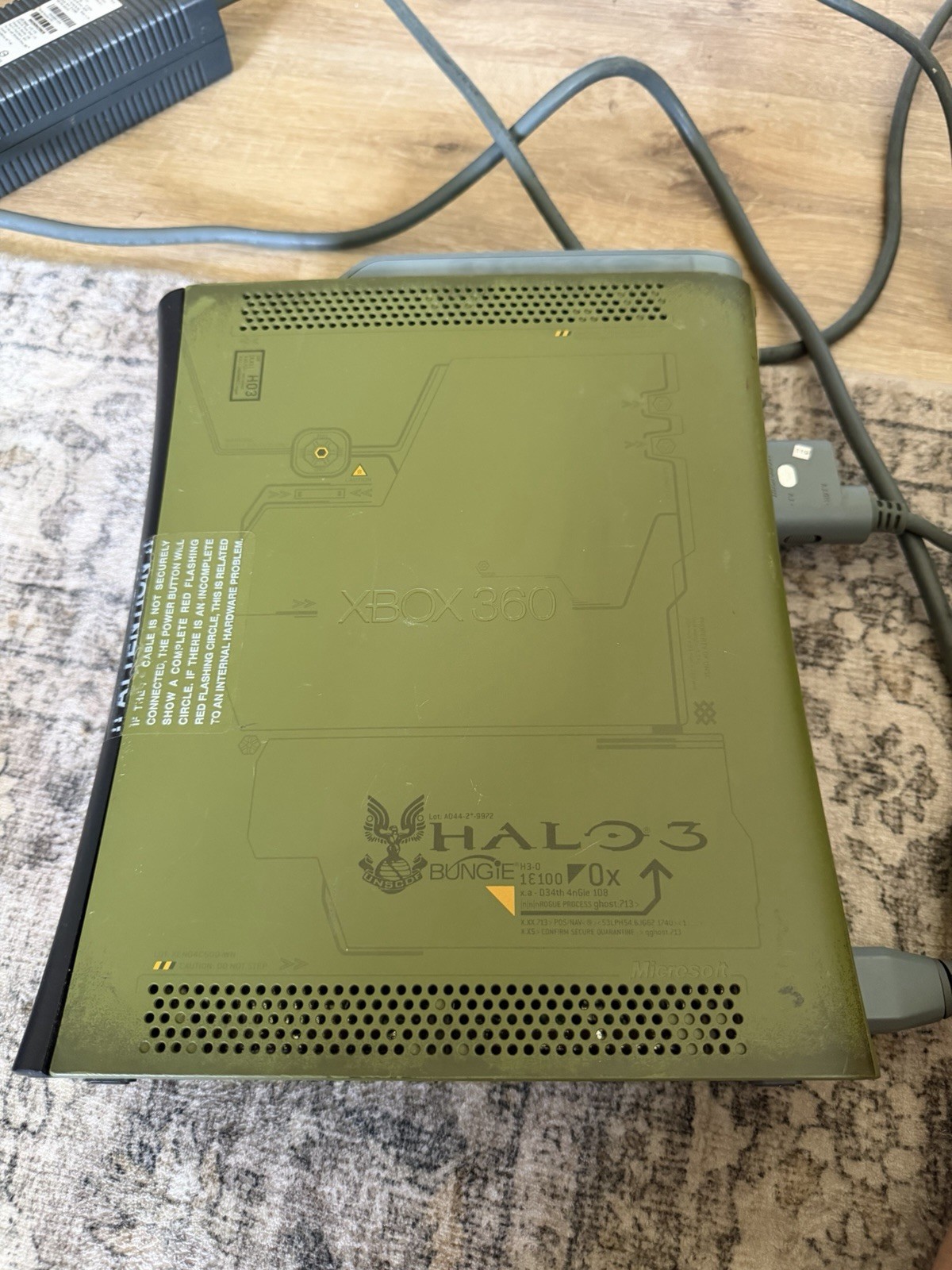 Xbox 360 Green Console Halo 3 Special Edition Console CONSOLE ONLY PARTS/REPAIR