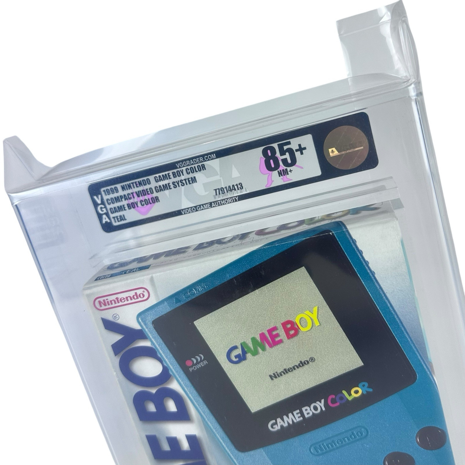 New Gameboy Color Teal Green Factory Sealed VGA 85+ Gold Graded