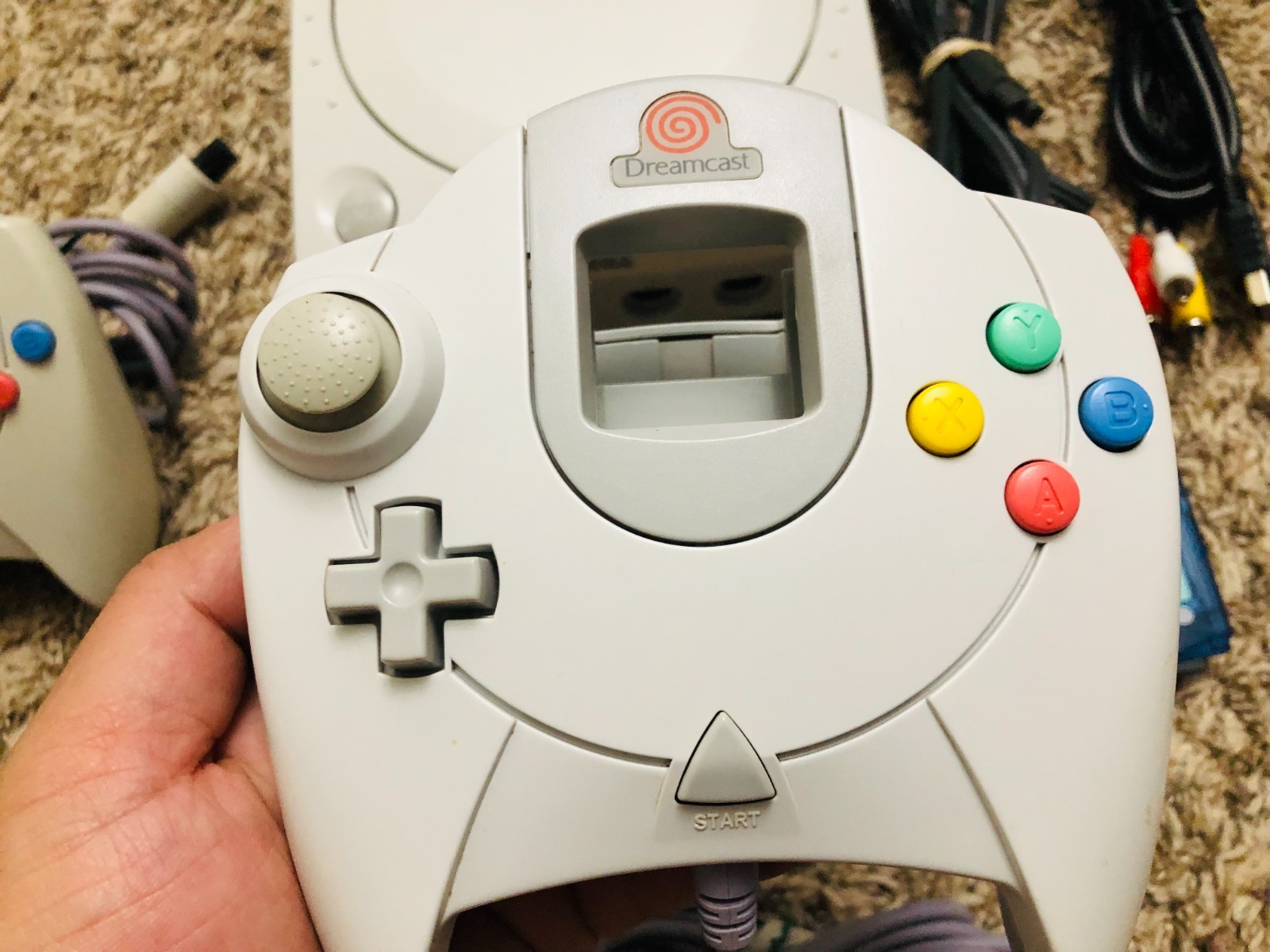 Sega Dreamcast Console System HKT-3020 With 2 Controllers & Memory Card TESTED3!