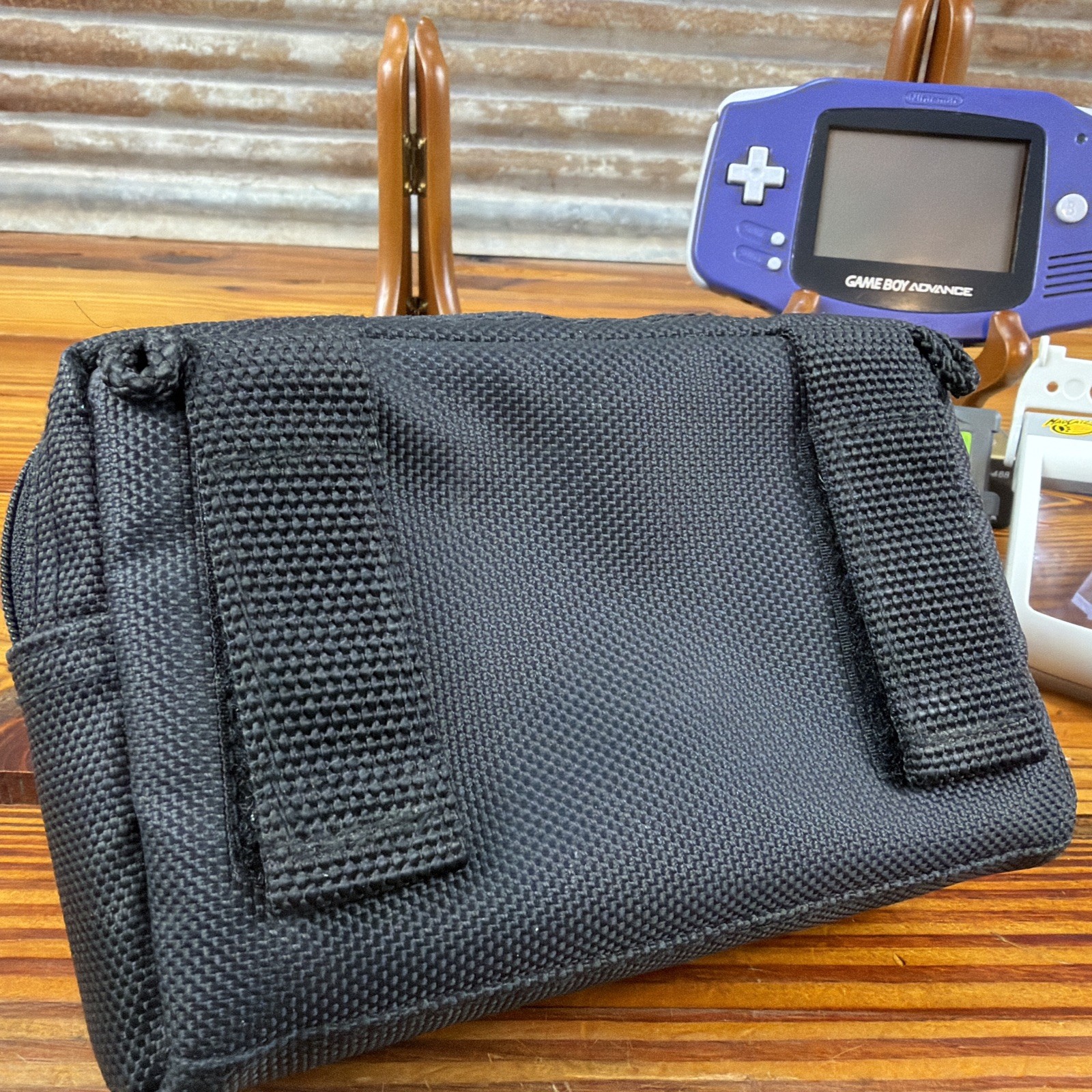 Nintendo Game Boy Advance Handheld HUGE BUNDLE Purple Indigo 14 Games PLUS!