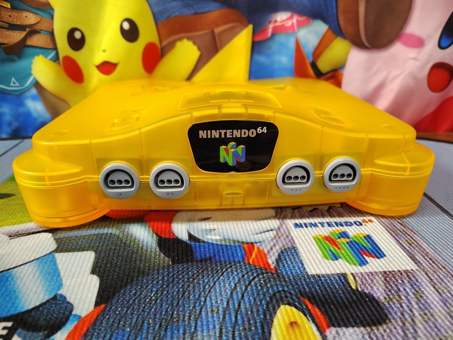 🔥Nintendo N64 Console Transparent Neon Orange Bundle Region Free🔥
