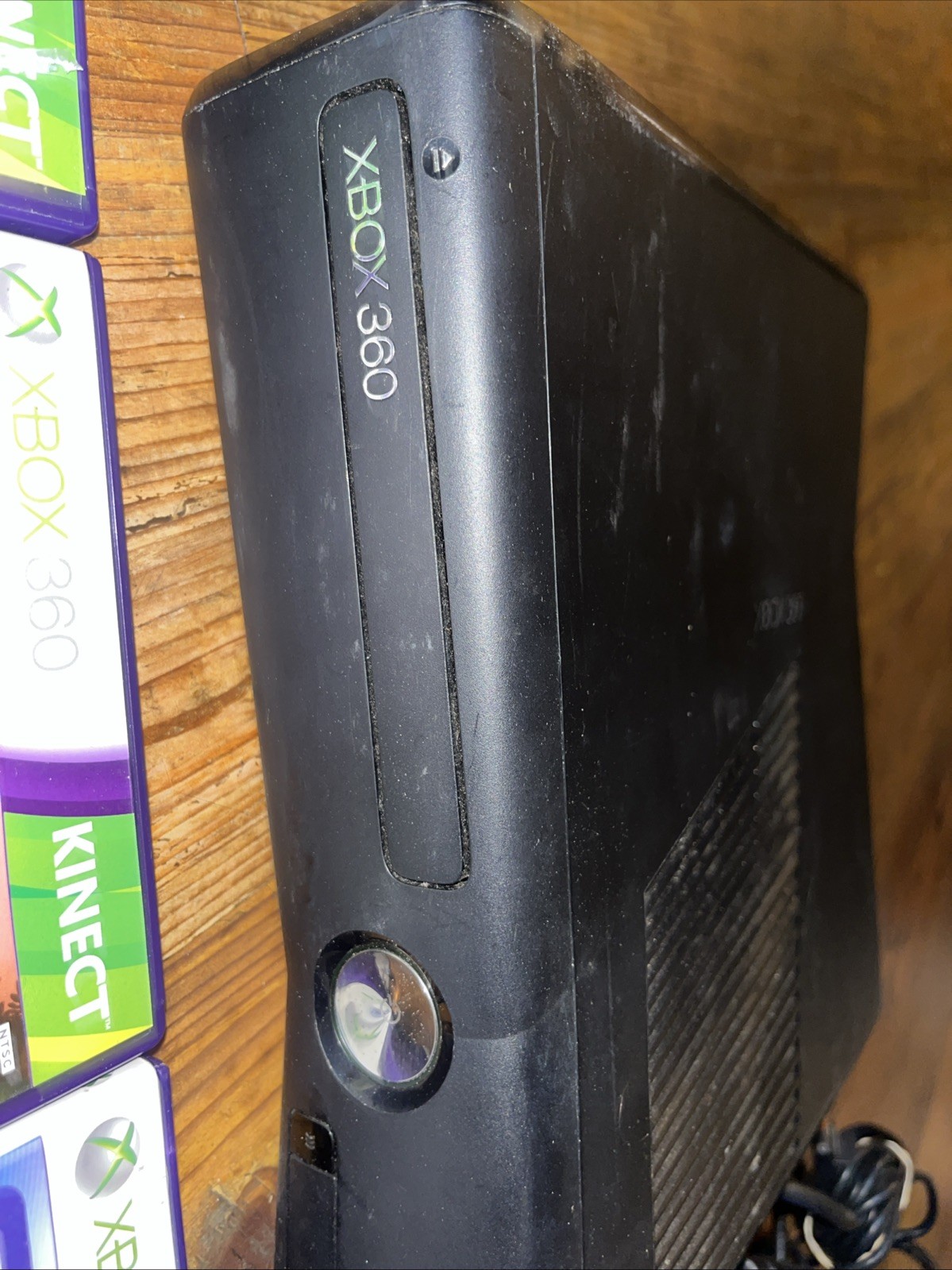 Microsoft Xbox 360 S Slim Kinect Bundle Controller Cords Kinect Games Lot
