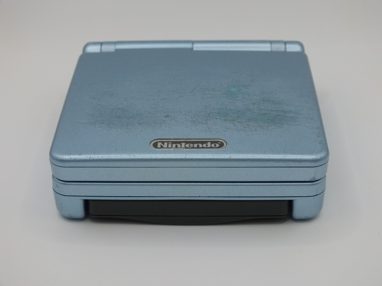 Pearl Blue Nintendo Game Boy Advace SP (Type C)+ Crash Bandicoot Huge Adventure