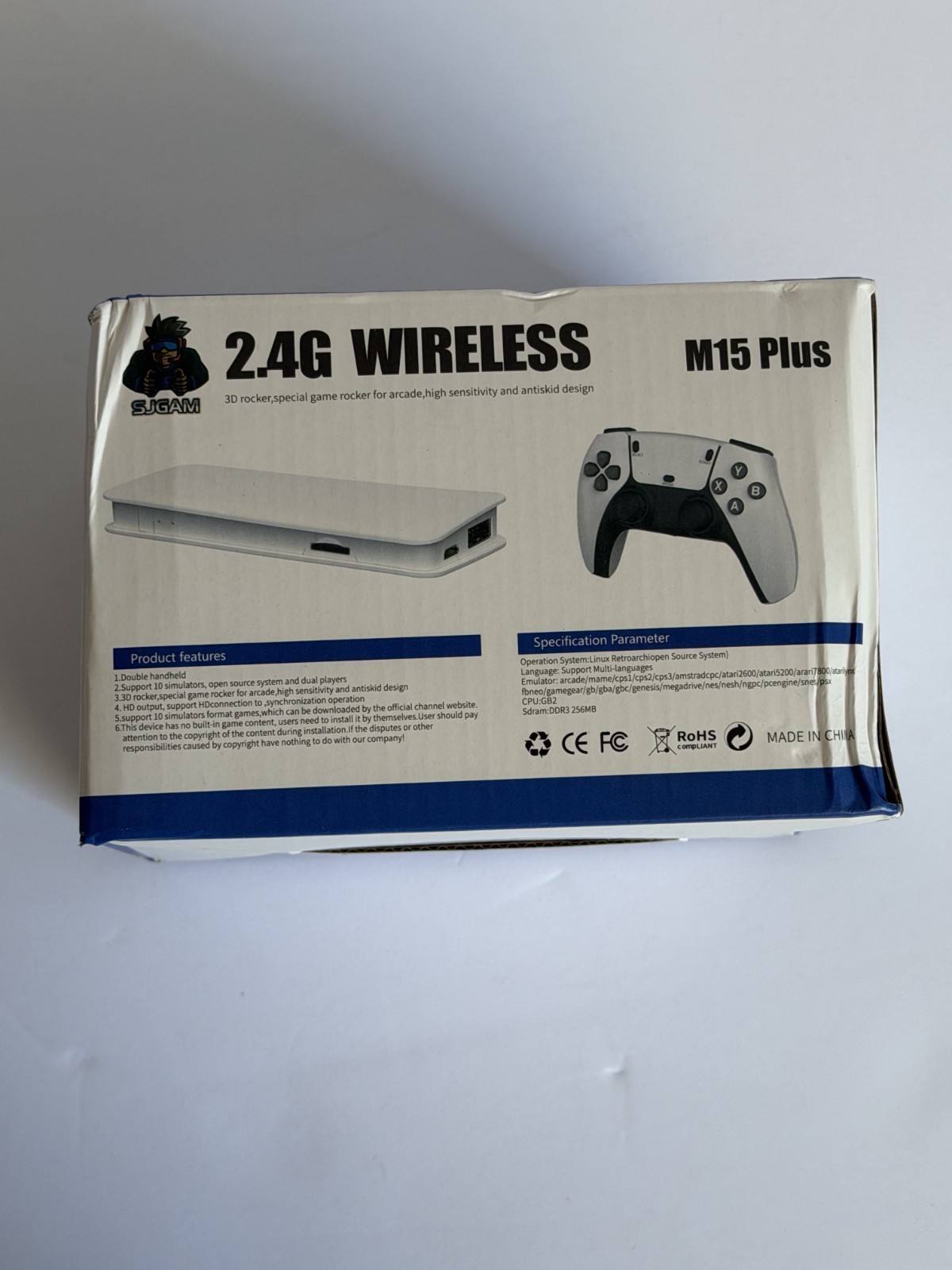 M15 Plus 2.4G Wireless Retro Game Console – 3000+ Games, Dual Joystick, 4K HD