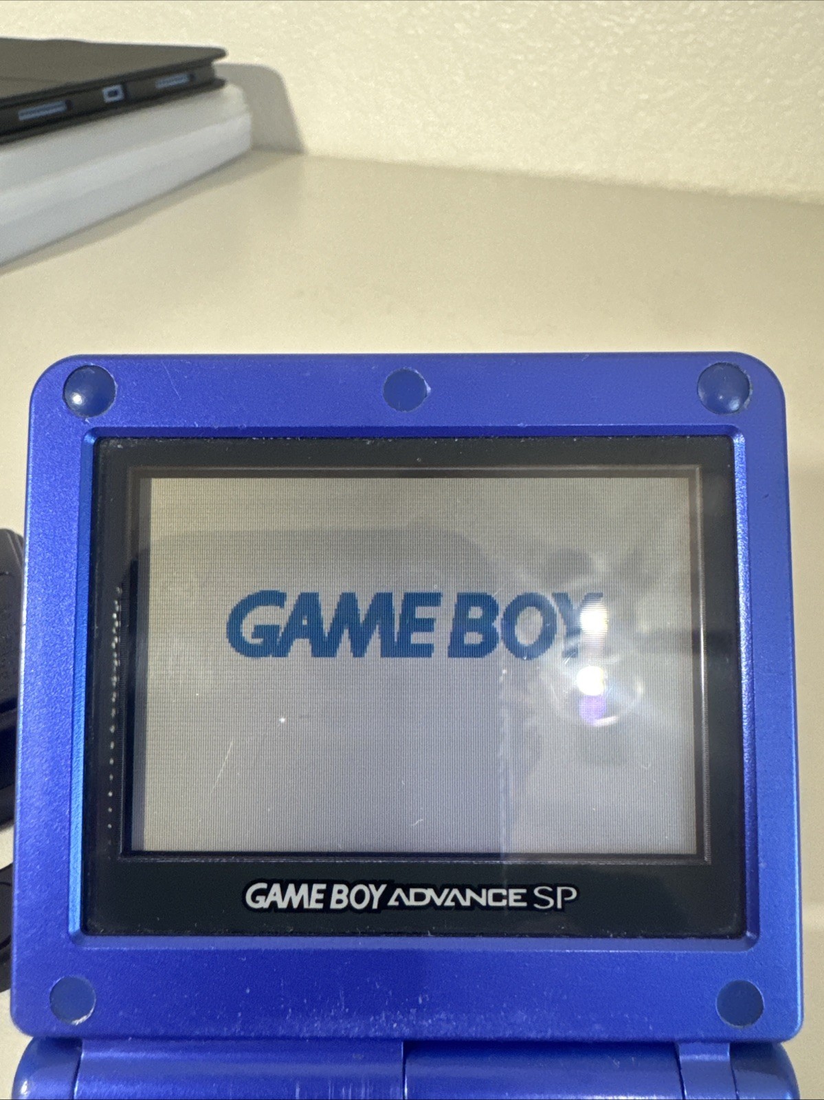 Nintendo Gameboy Advance SP Handheld System Console Blue W/ OG Charger TESTED