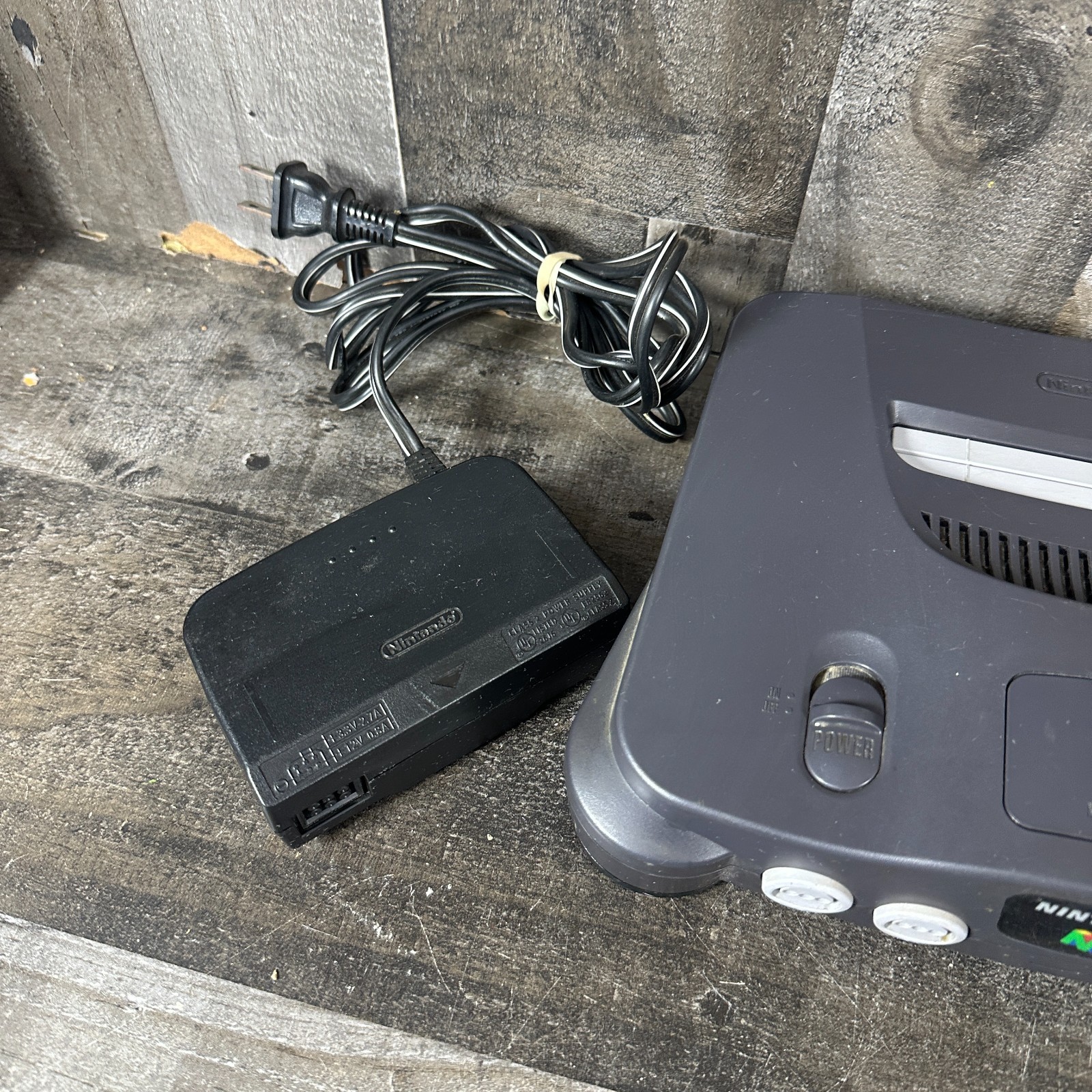 Nintendo 64 N64 Console Only with Expansion Pack Pak NUS-001 Tested Working