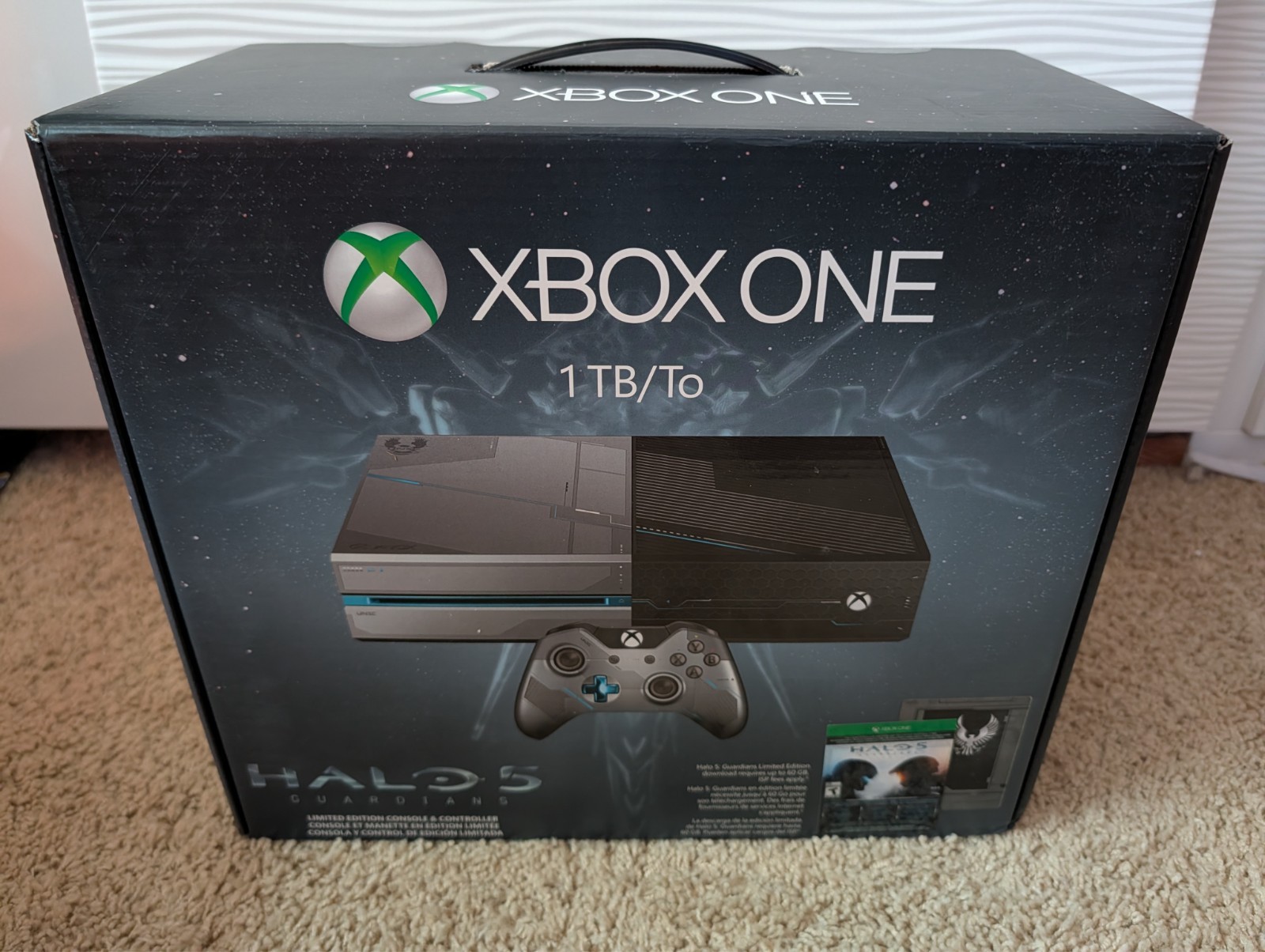 Xbox One Halo 5:Guardians Limited Edition 1TB Black & Silver ConsoleFACTORY SEAL