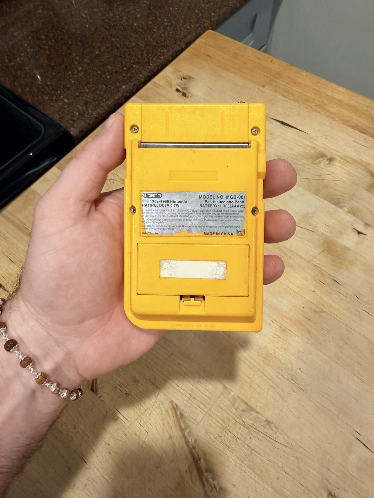 Nintendo Game Boy Pocket MGB-001 Console Yellow Tested
