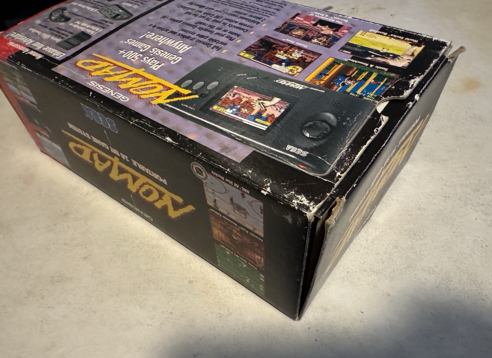 SEGA Nomad GENESIS Handheld Console w/ Battery Pack & BOX, Original OEM, TESTED!