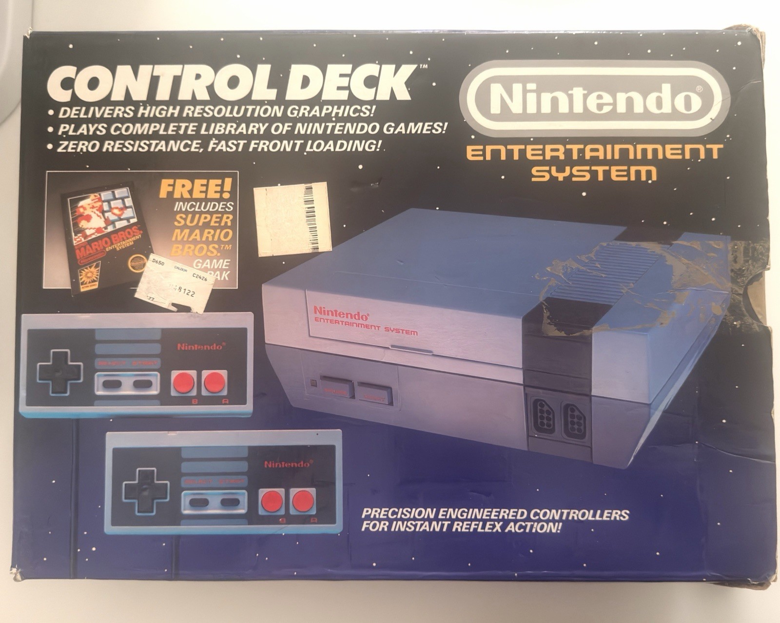 Vintage 1985 Nintendo Control Deck Mario Brothers Version With Box Best Offer !!