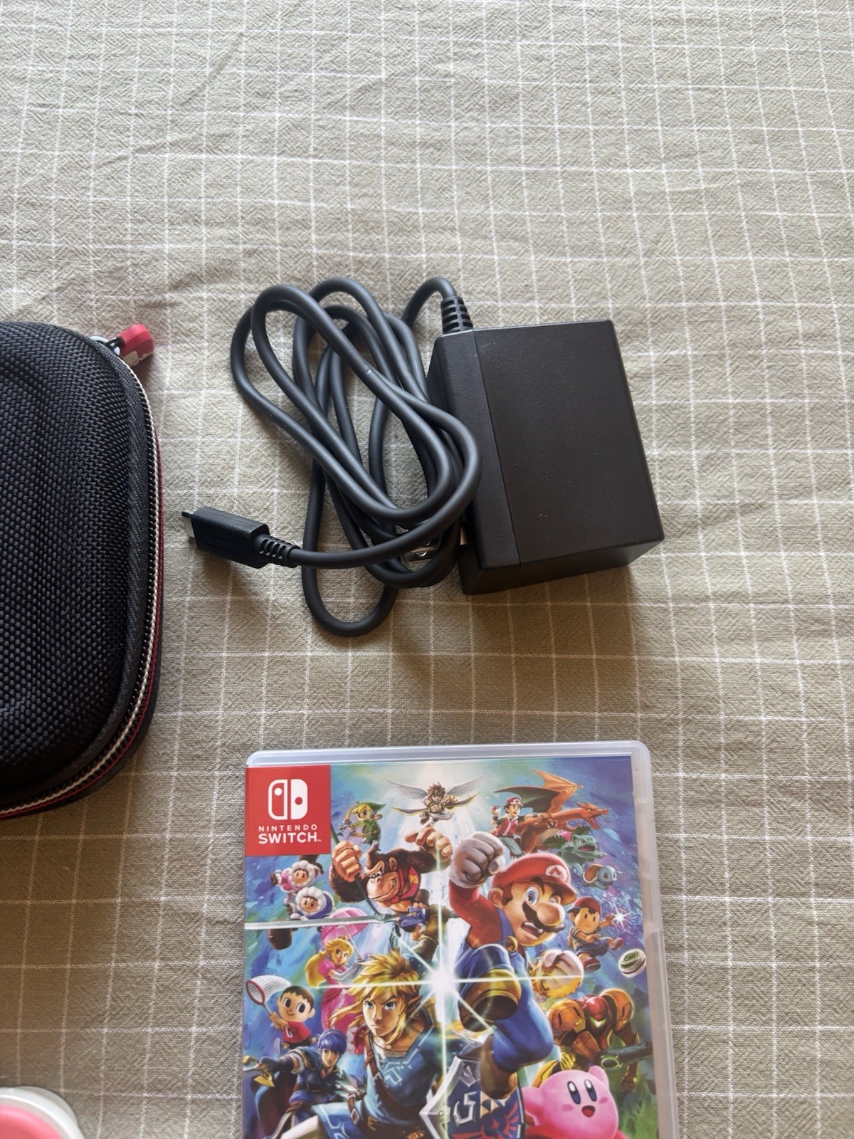 Nintendo Switch Lite Coral 32gb Bundle With Case 2 Games
