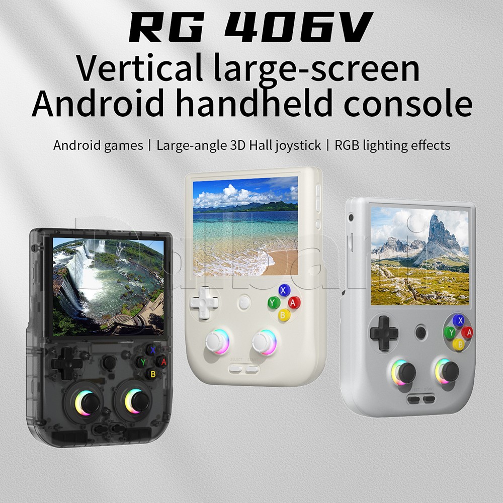 RG406V Anbernic Gray Retro Handheld Game Console Android 13 WIFI 4-inch 4K Games
