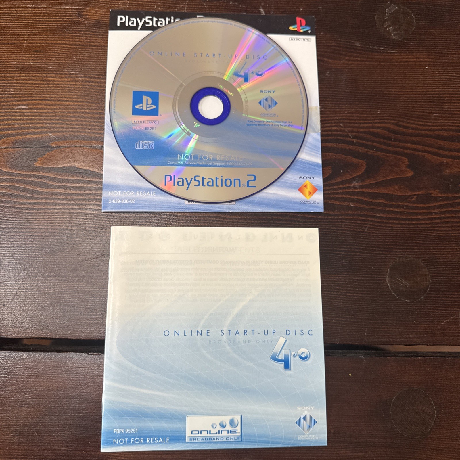 PlayStation 2 Bundle Instruction Manual, Online Start-up Disk 4.0 and 8MB Memory