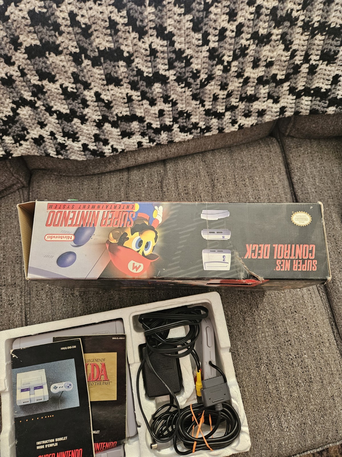 Super Nintendo Mini Jr System Console Rare Variant Target SNES Zelda CIB