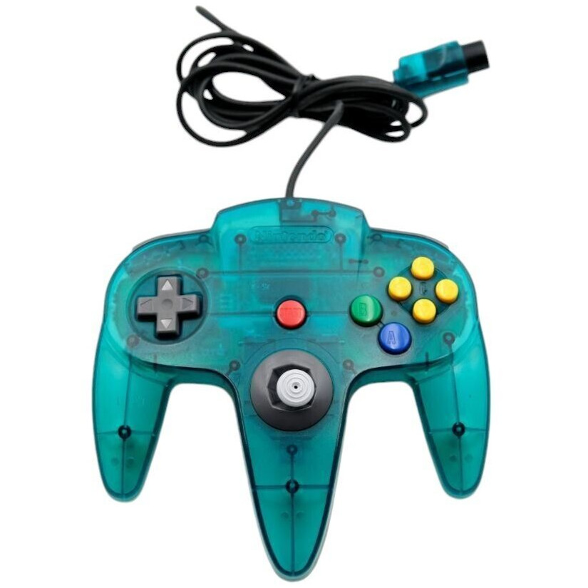 Nintendo 64 Clear Blue Console N64 Chose Original Controller Cables REGION FREE
