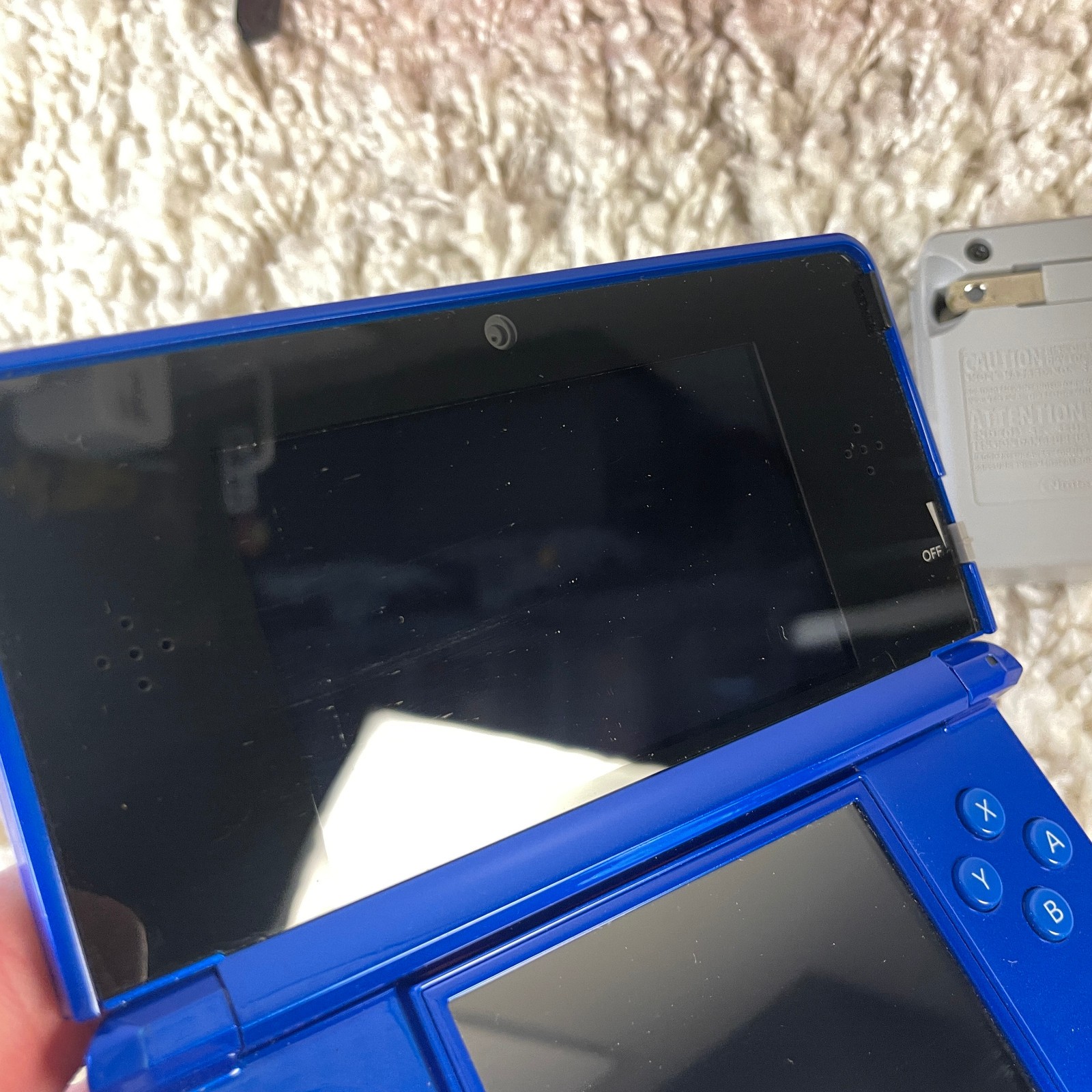 Nintendo 3DS Cobalt Blue Luigi Edition Handheld Handheld Console CTR-001 Tested