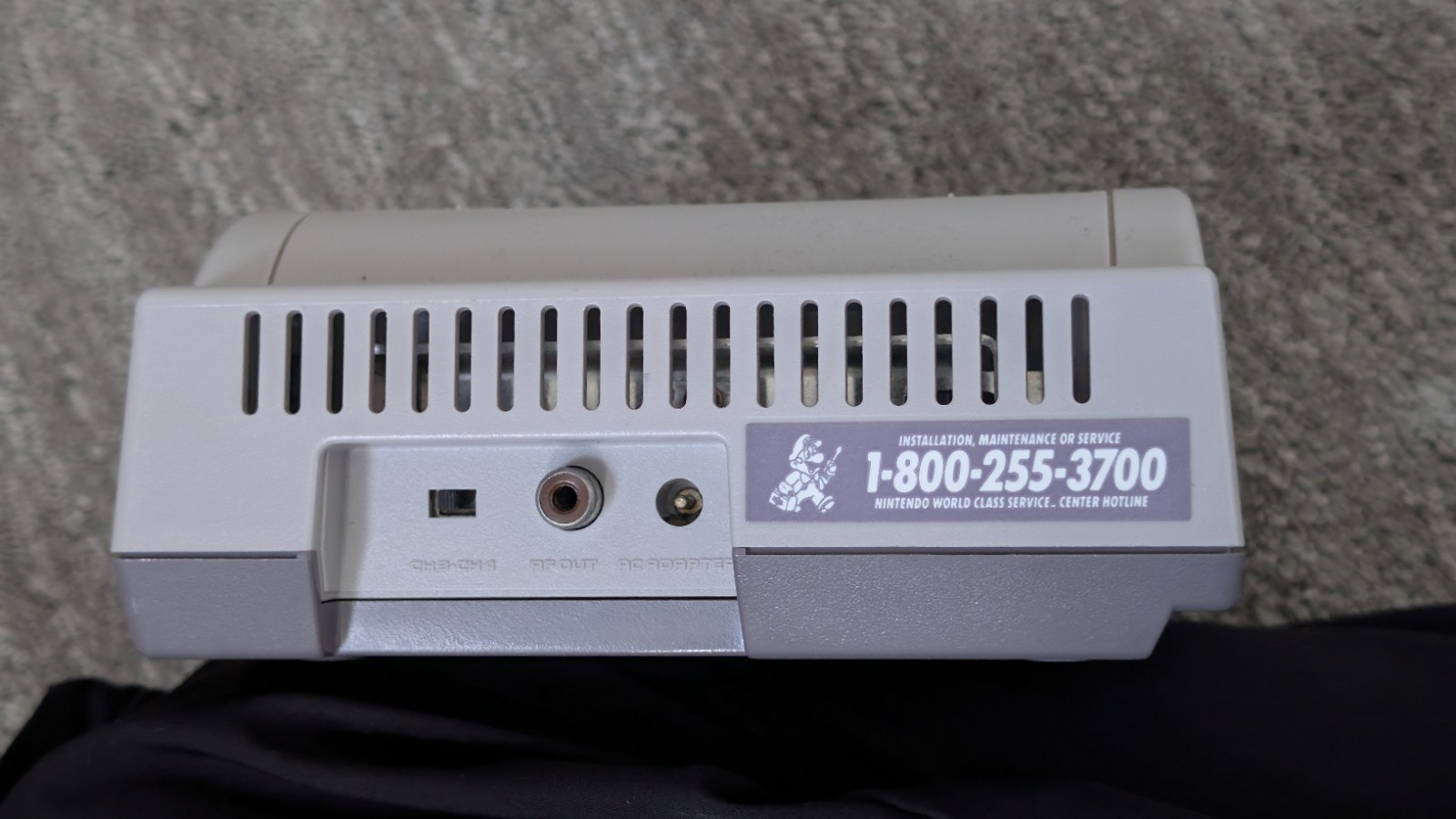 Nintendo NES Top Loader Console System Tested Working With Two Controllers