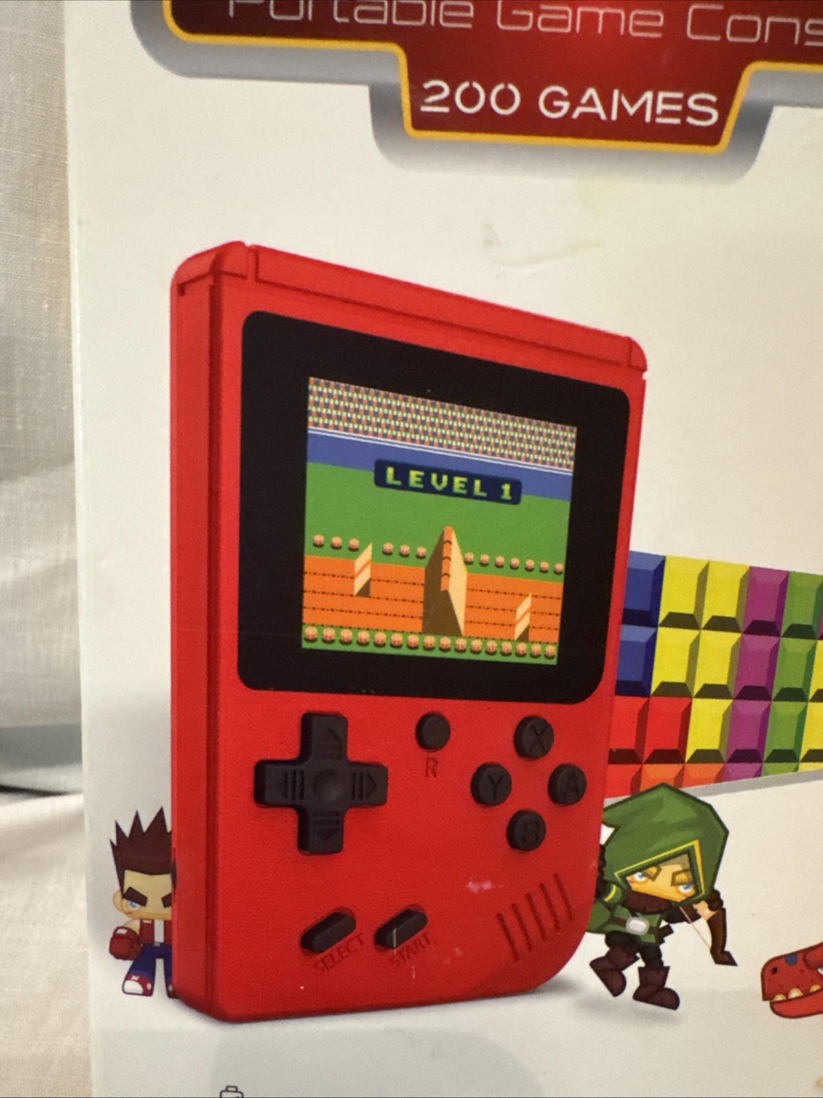 Arcade Portable Handheld Game Console Style 200 Games Merkury Innovations Red