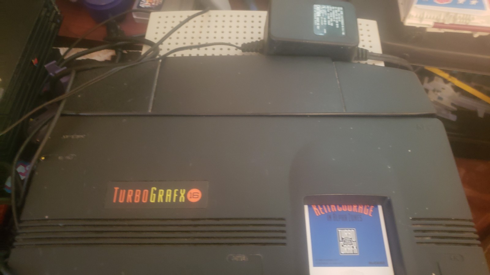 NEC Turbo Grafx-16 Console with two Controllers and TurboTap Used plus game