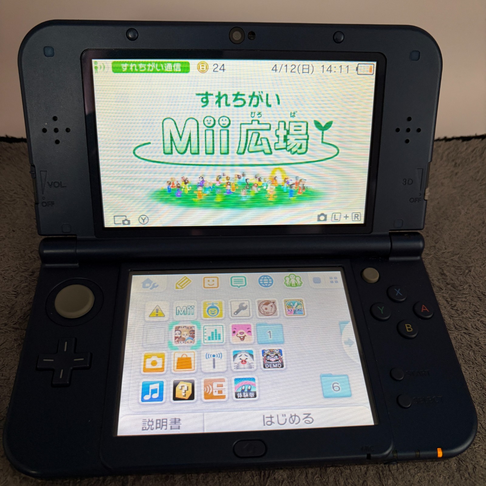 【Excellent5】Nintendo NEW 3DS LL XL Blue Handheld Used Game Console From Japan