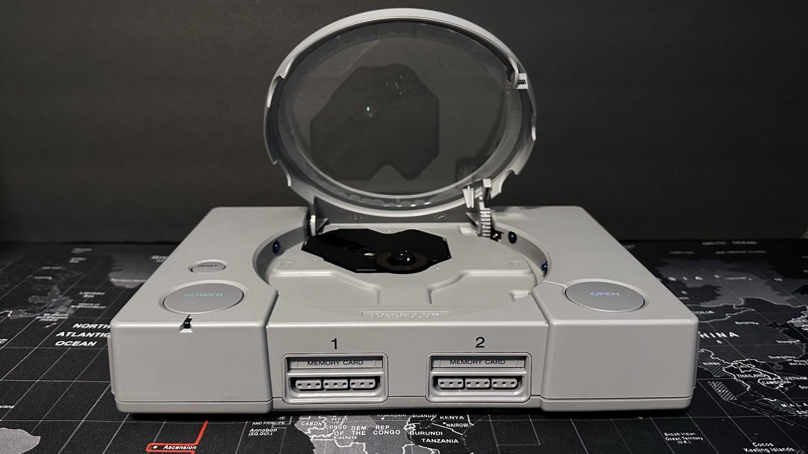 PLAYSTATION 1 PS1-CUSTOM CLEAR WINDOW LID!