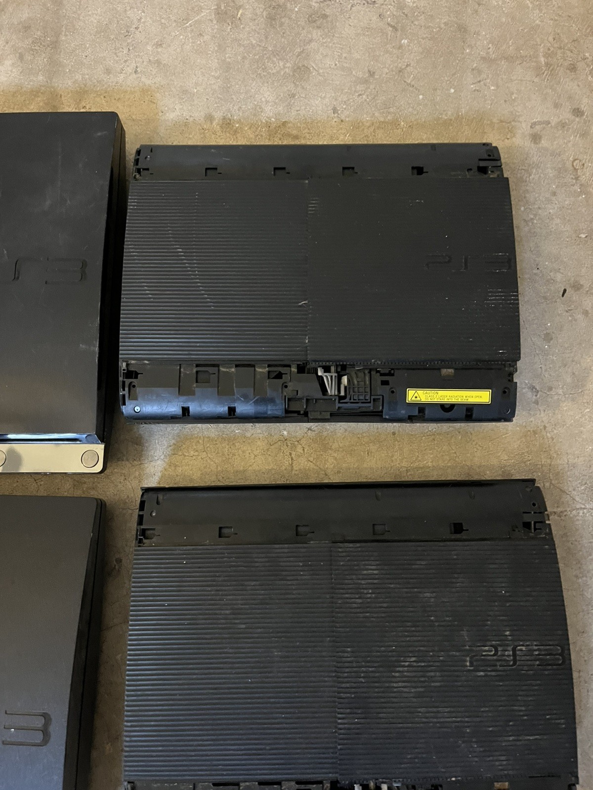 Lot of 4 Unknown Condition PlayStation 3 PS3 Consoles As-Is for Parts/Repair
