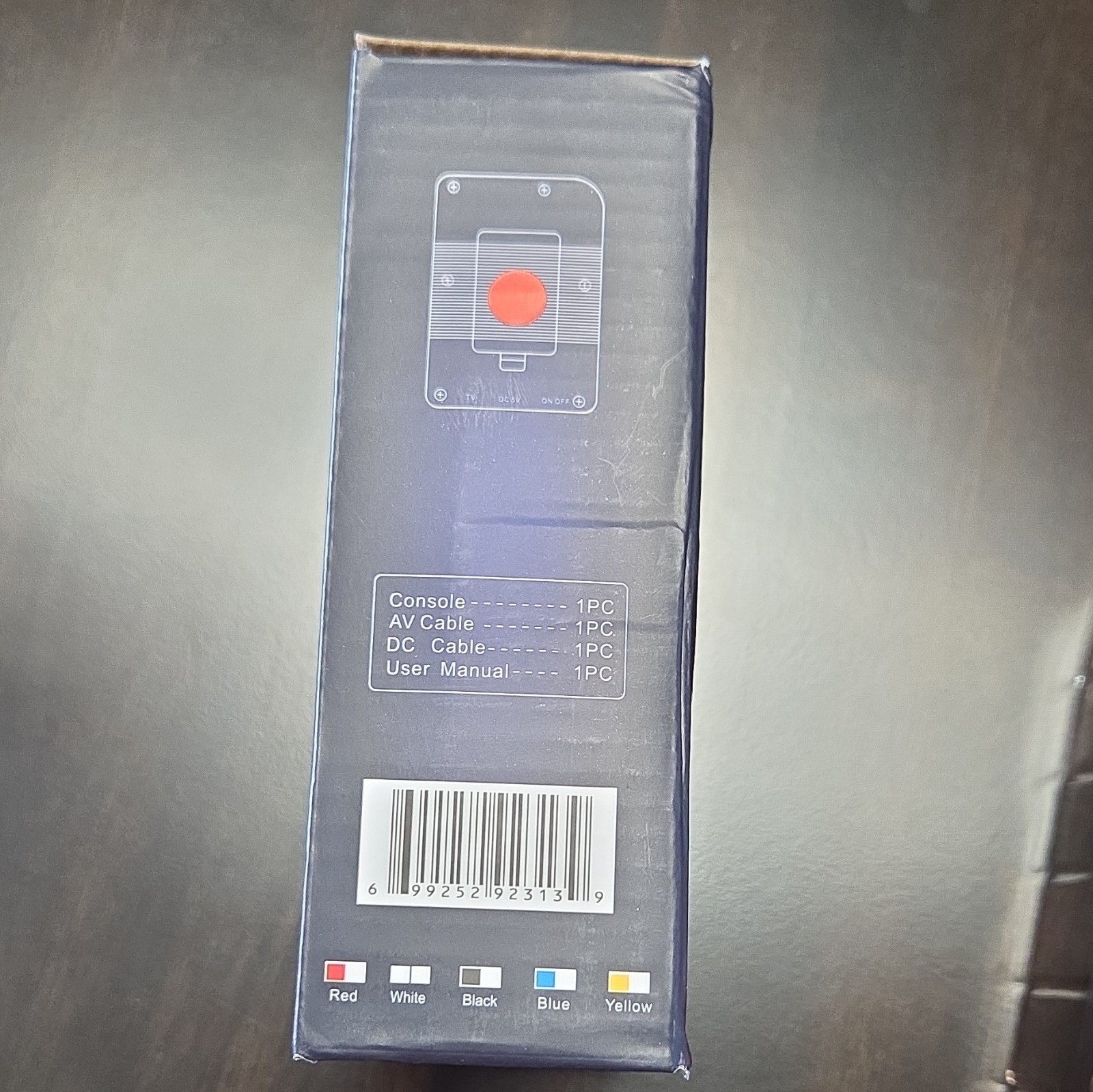 Game Box Plus Handheld System Red Backlit Screen w/ AV & USB-A Cables Manual