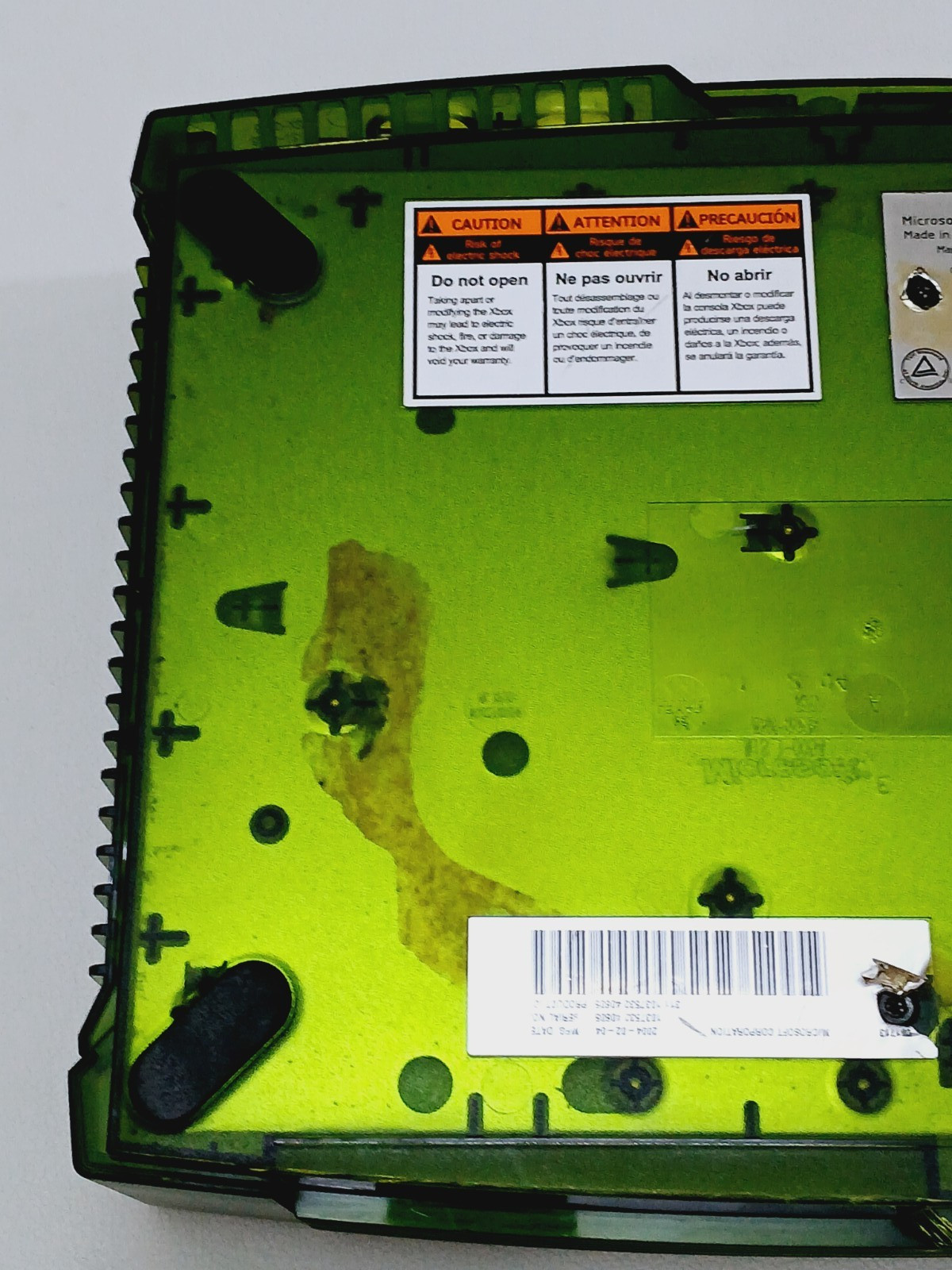 Microsoft Original Xbox Halo Special Edition Console Green – For Parts