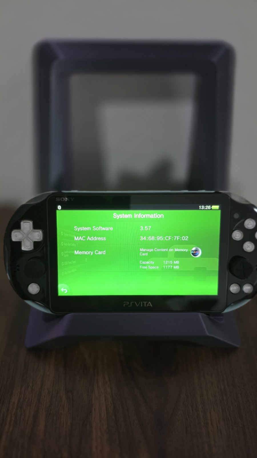 Sony PS Vita Slim PCH-2000 Custom Black/White/Blue Console Tested
