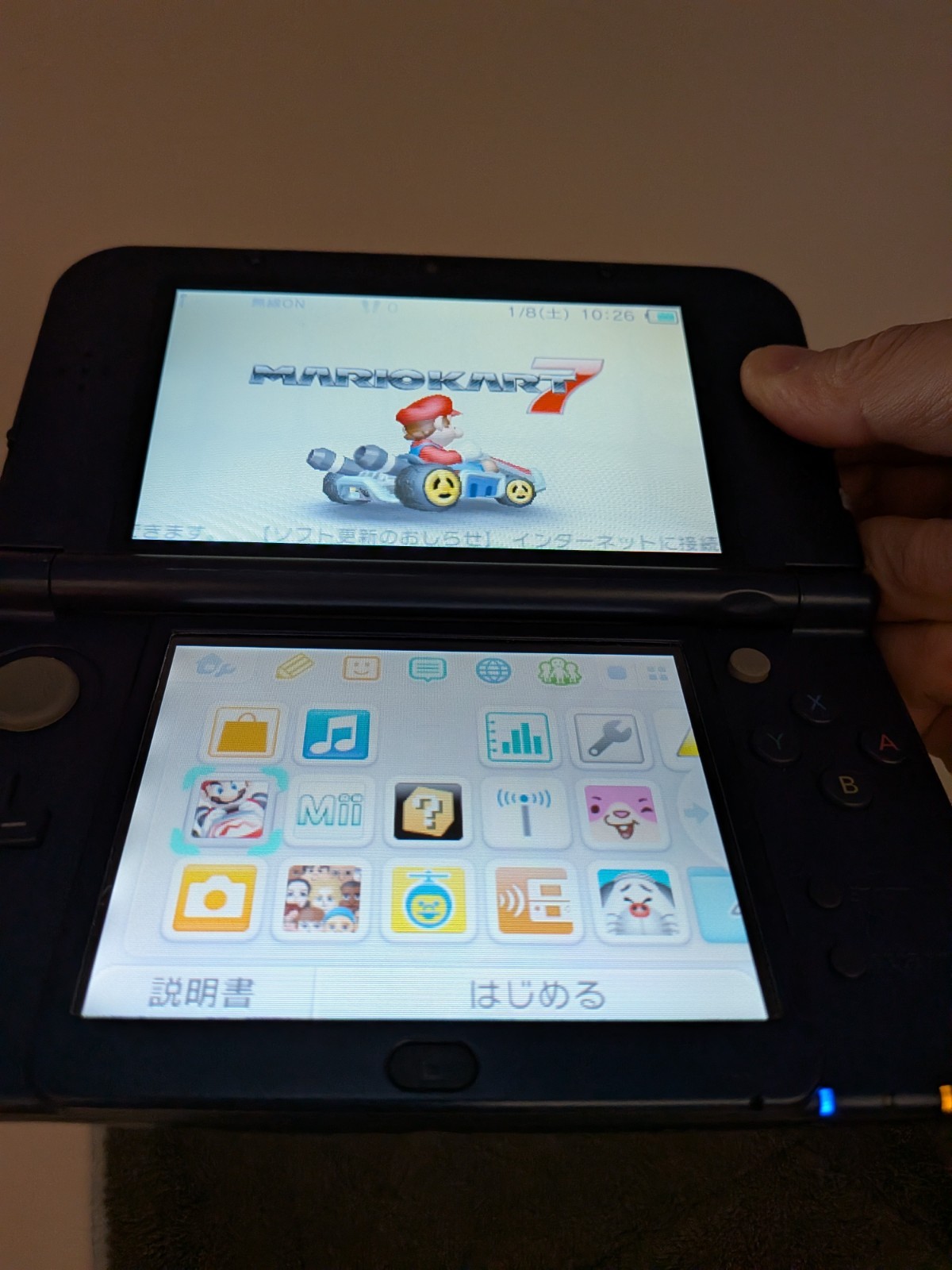 【Excellent5】Nintendo NEW 3DS LL XL Blue Handheld Used Game Console From Japan