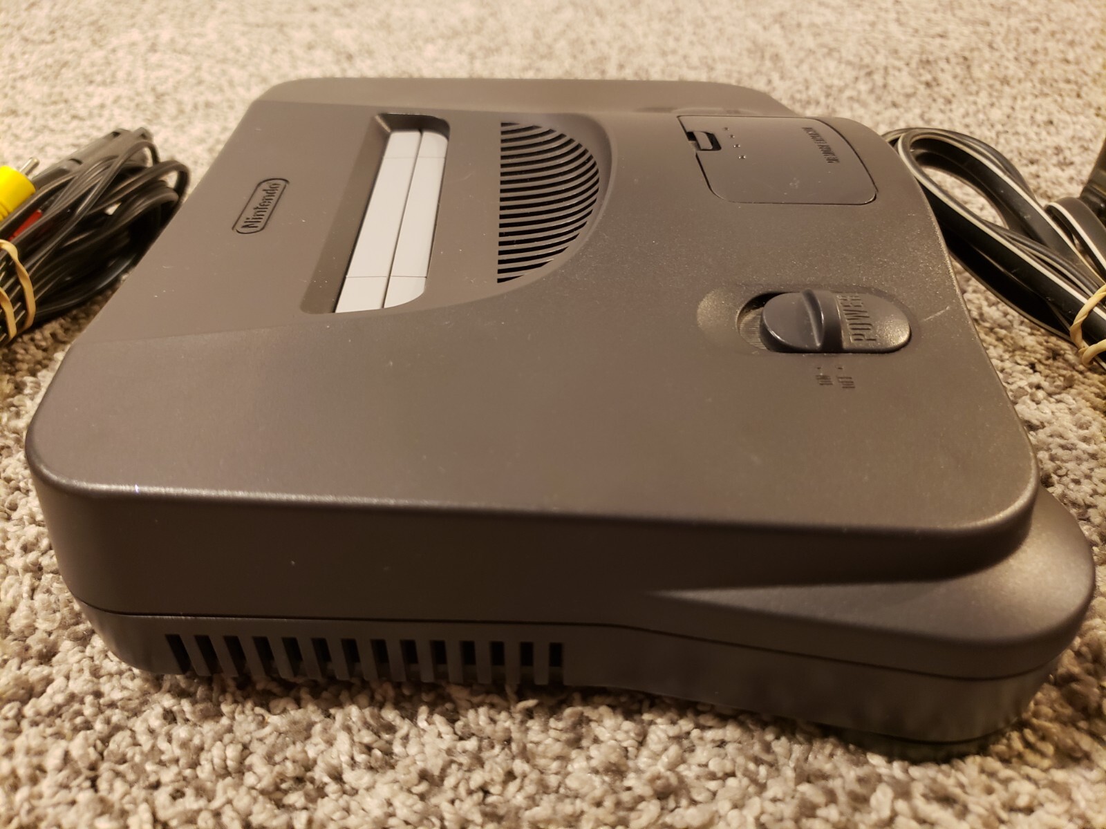 Nintendo 64 N64 System Console w OEM Controller, Jumper Pak ALL OEM CORDS, WORKS