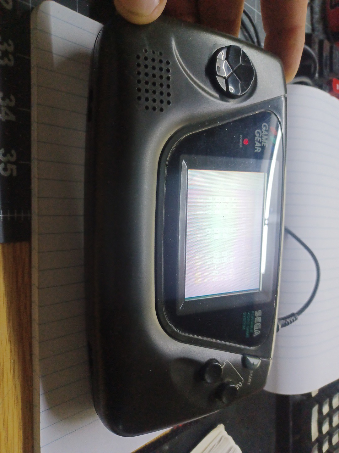 SEGA Game Gear Handheld System – Black W/3 Games Shown In Pics. – Tested