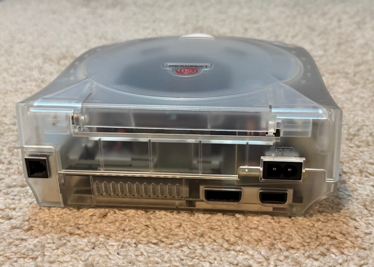 Sega Dreamcast Clear Console HKT-3020 w/ Controller & VMU