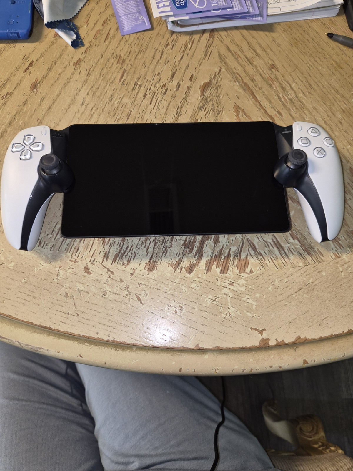 Sony PlayStation Portal White Black handheld console wireless ergonomic PS5