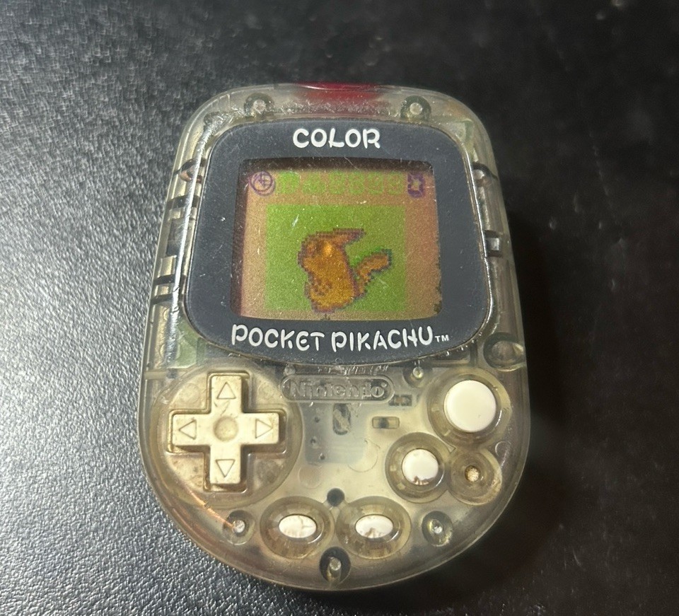 Pocket Pikachu Color MPG-002 Pokemon Pedometer Clock *read*