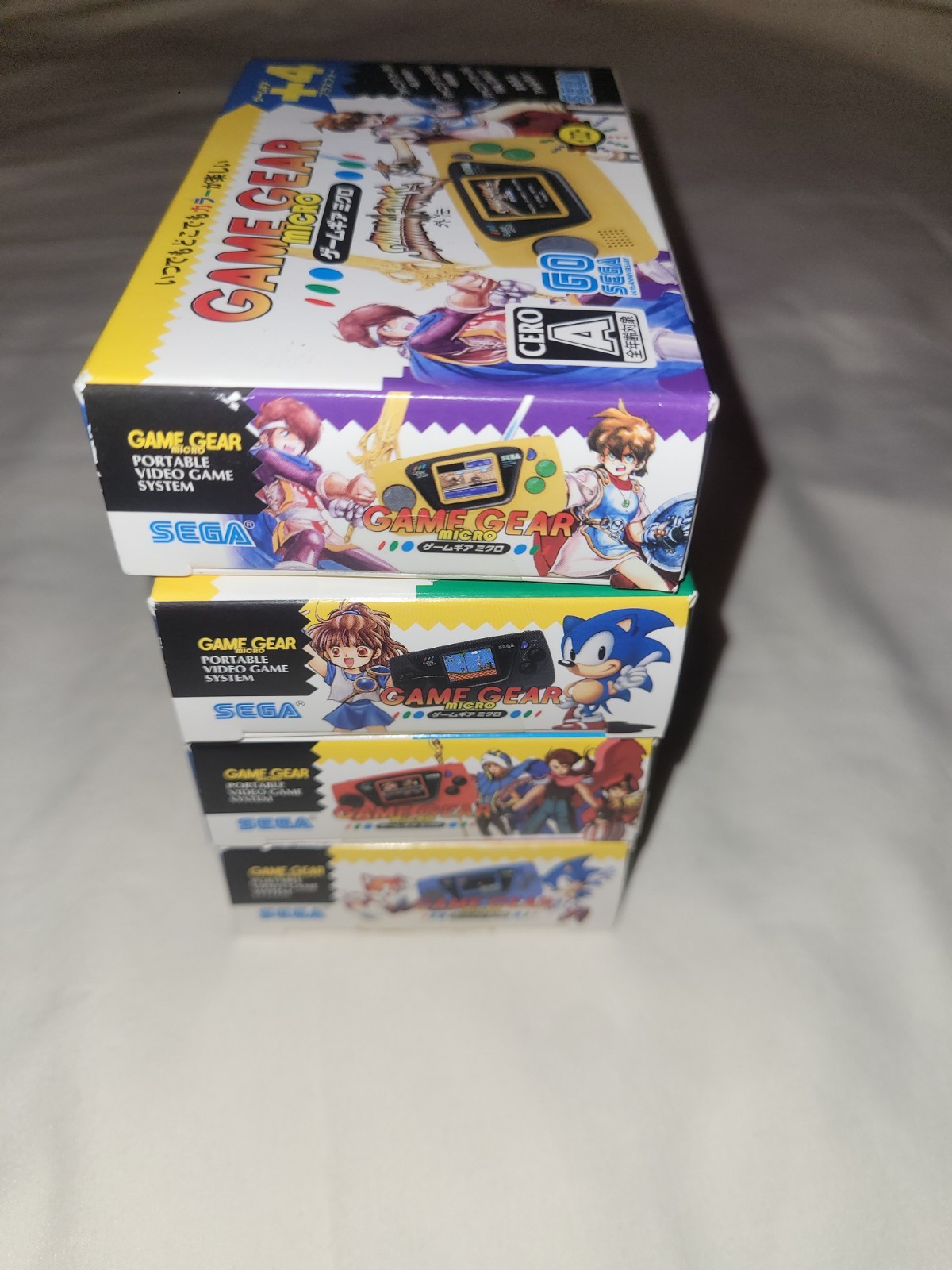 SEGA Game Gear Micro 4-Color Complete Set 30th Anniversary